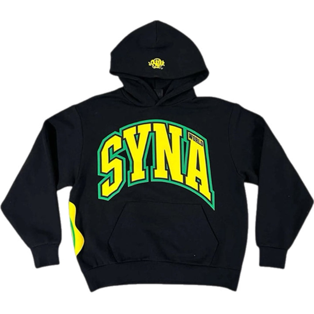 Syna World College Logo Tracksuit - Black/Yellow/Green