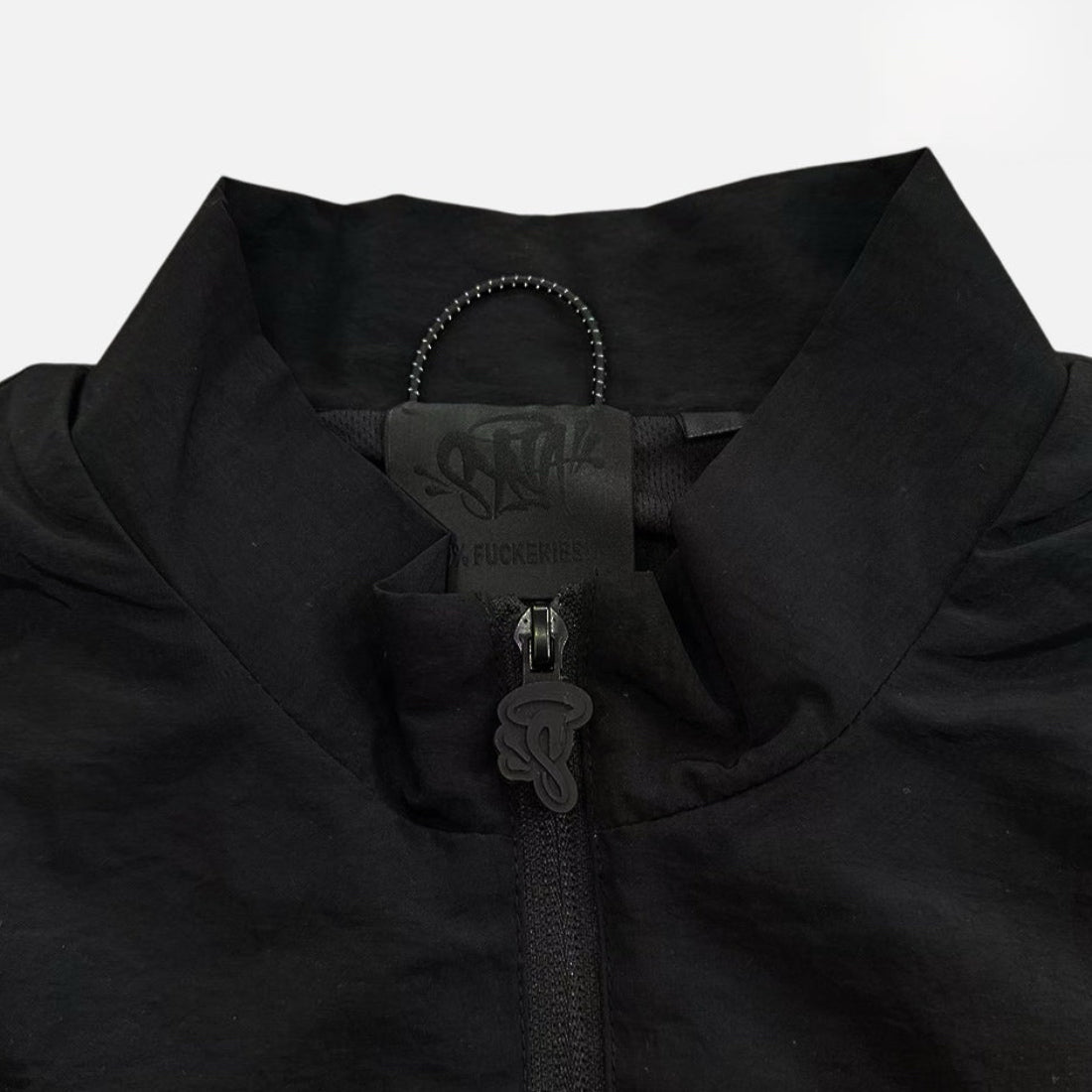 Syna Logo Shell Tracksuit - Black/Orange