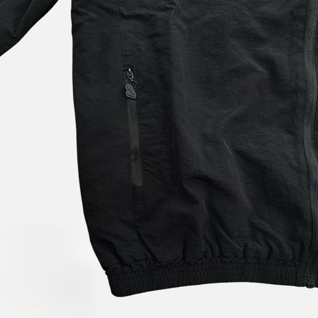 Syna Logo Shell Tracksuit - Black/Orange