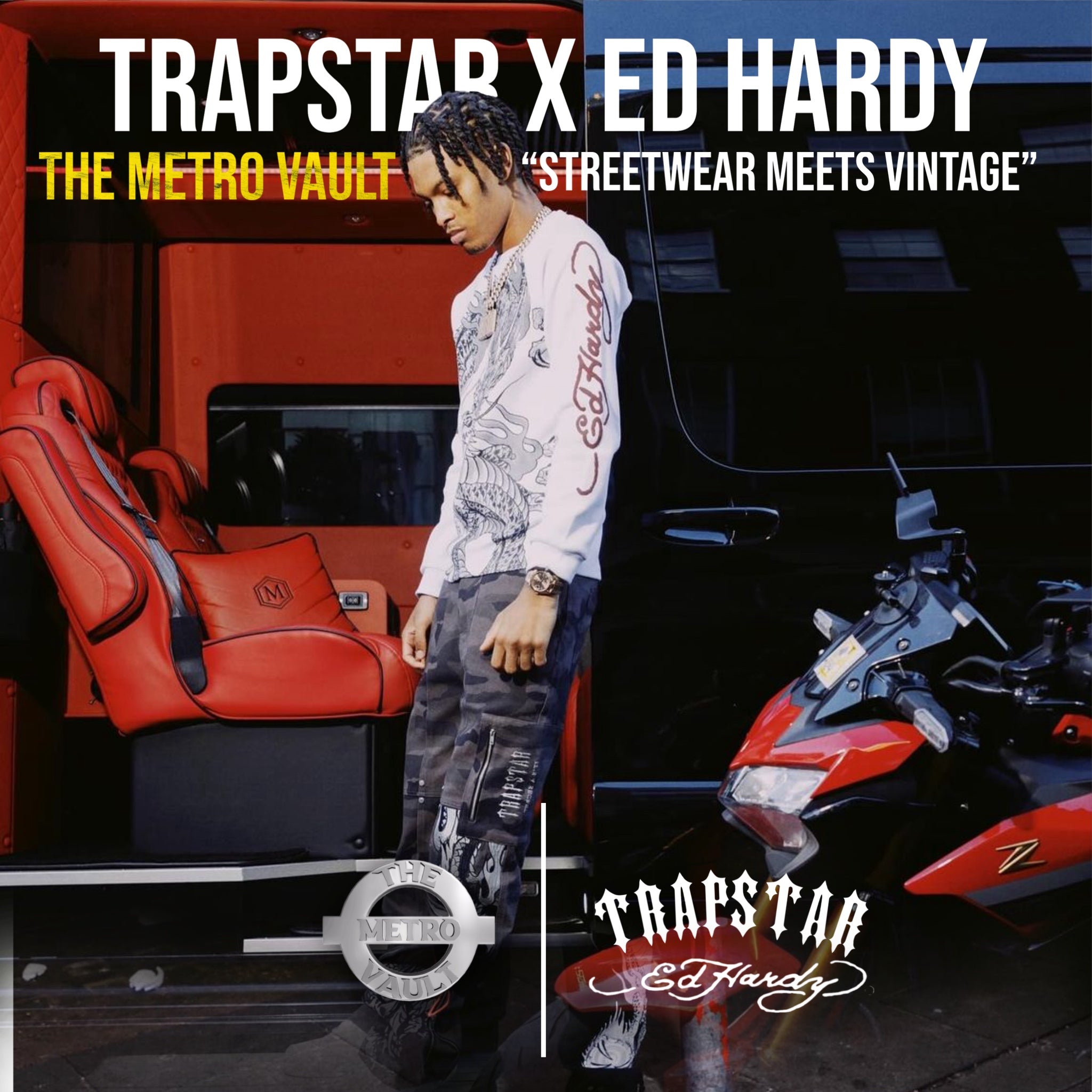 Trapstar X Ed Hardy”Streetwear Meets Vintage”