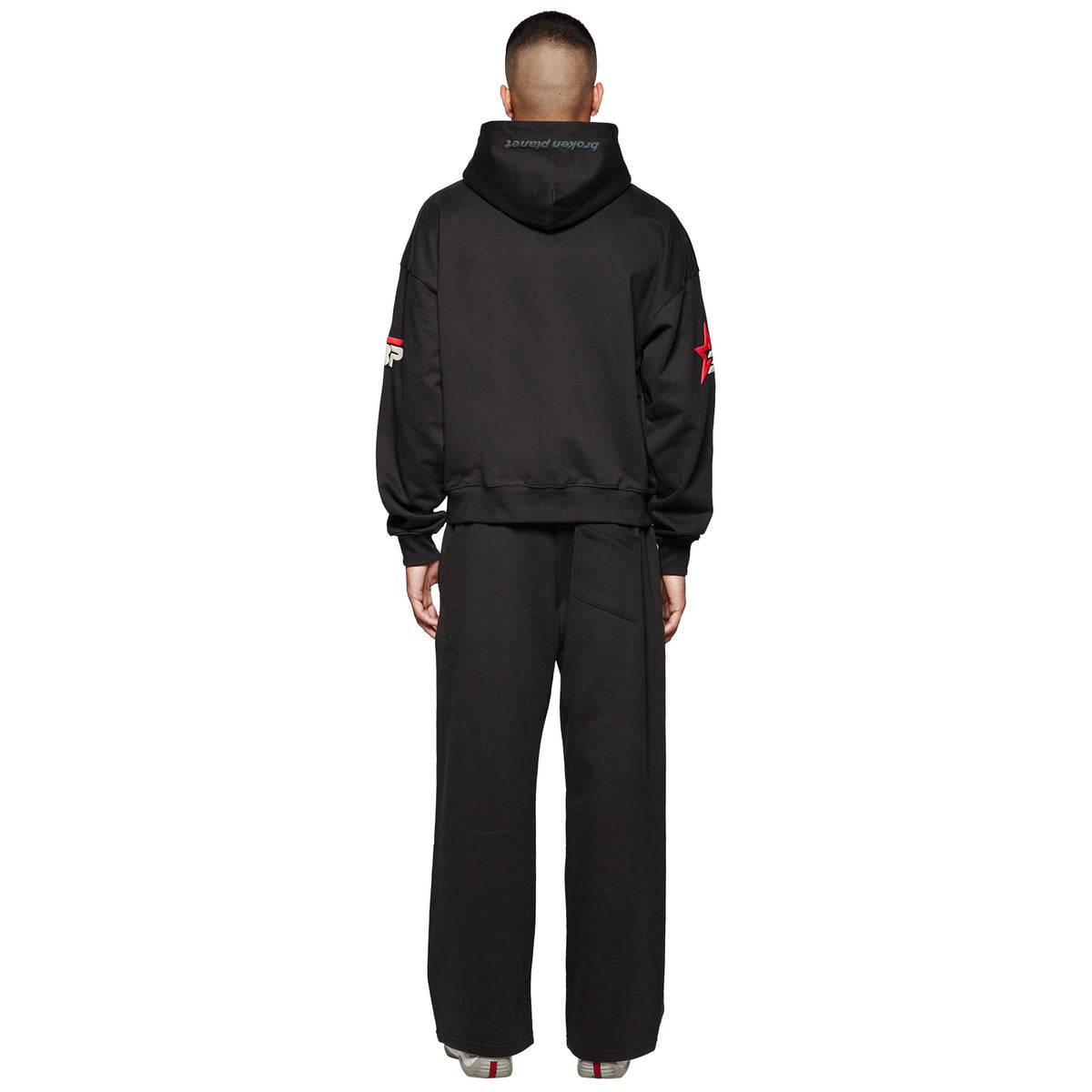 Broken Planet Performance Zip-Up Hoodie - Soot Black