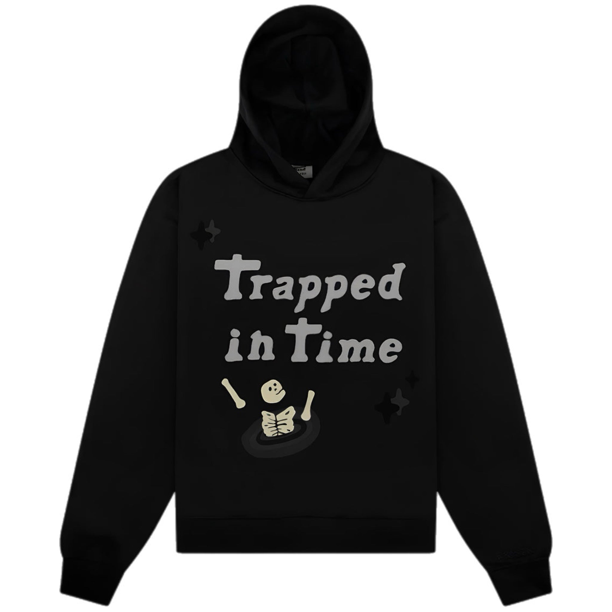 Broken Planet Trapped In Time Hoodie - Soot Black