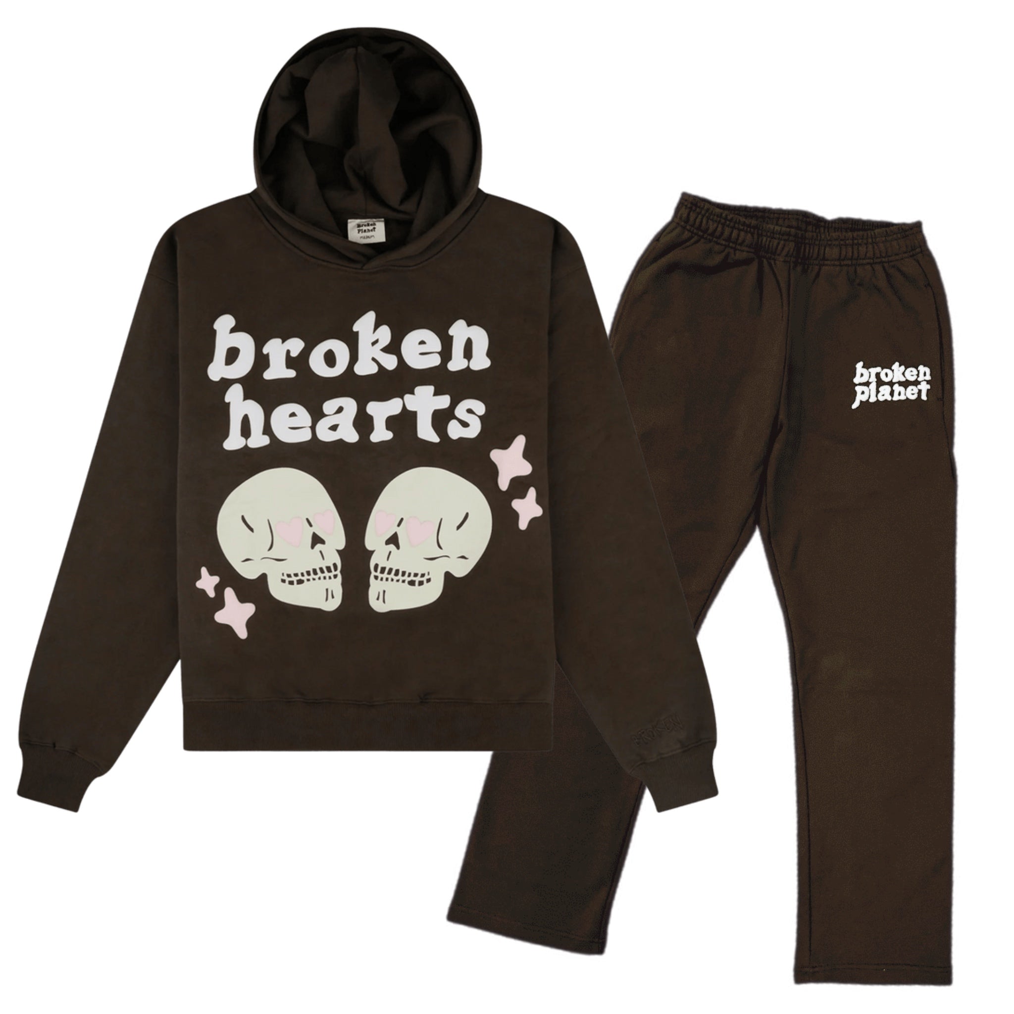Broken Planet Broken Hearts Tracksuit - Brown