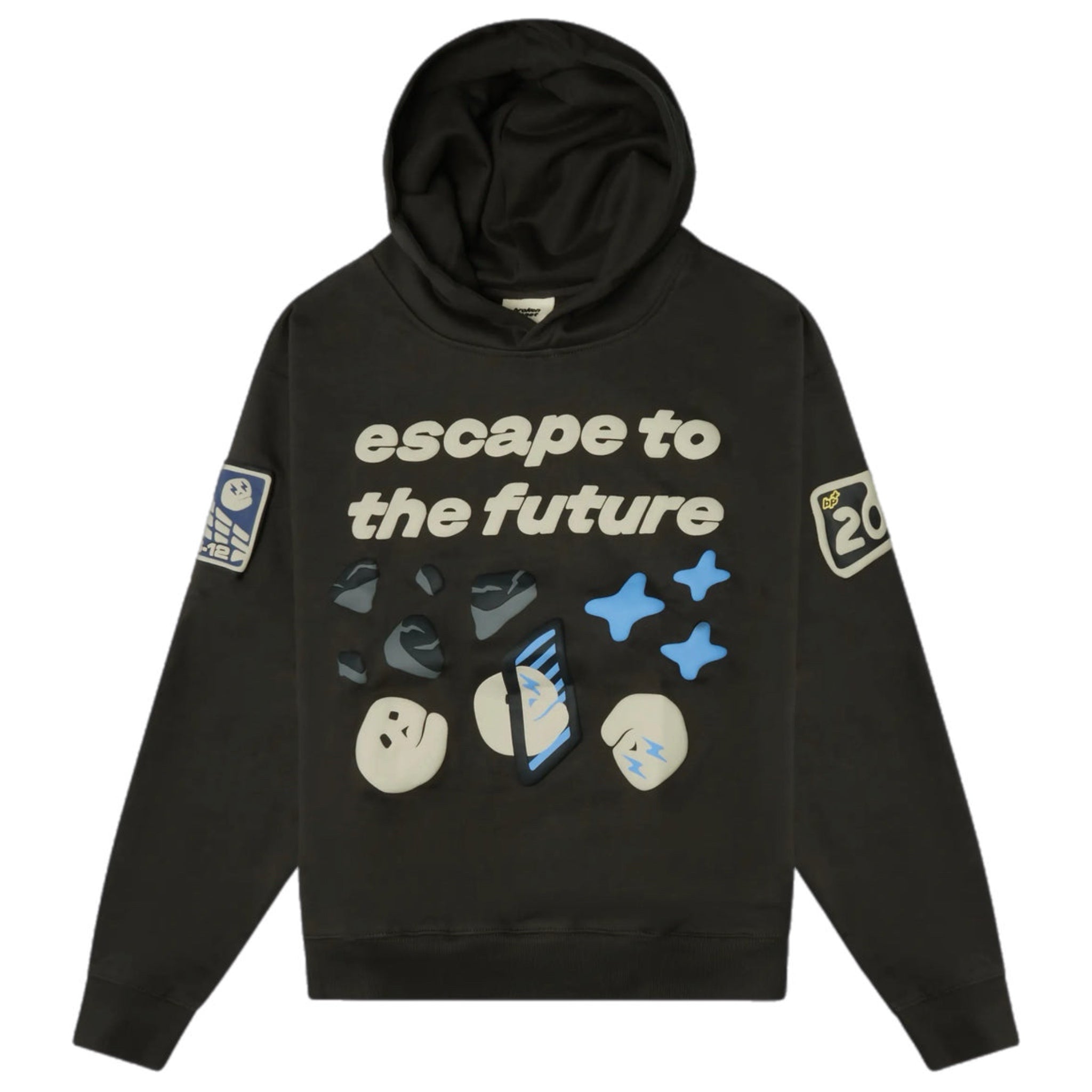 Broken Planet Escape To The Future Hoodie - Soot Black