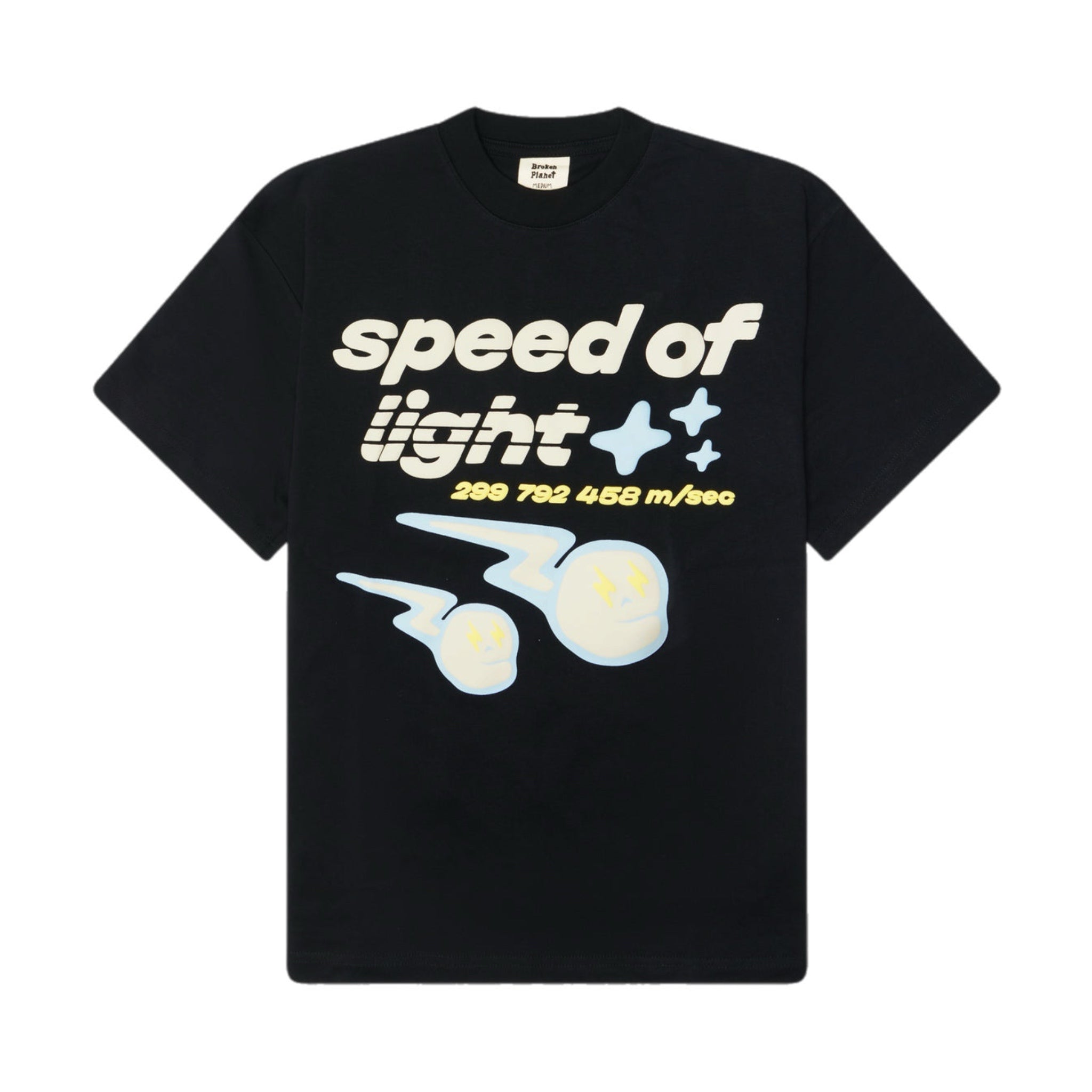 Broken Planet Speed Of Light T-shirt - Soot Black