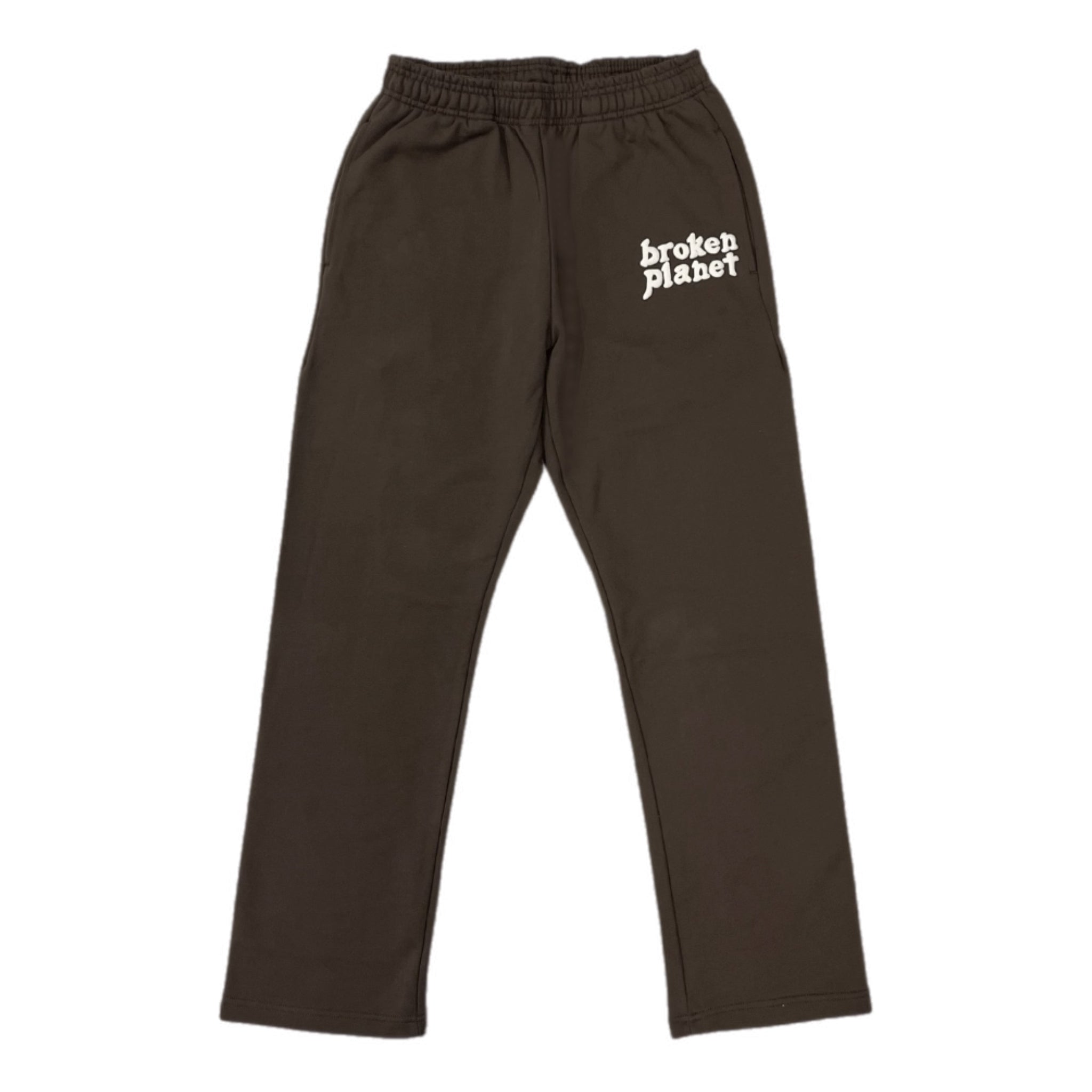 Broken Planet Basics Wide-Leg Sweatpants - Washed Mocha Brown