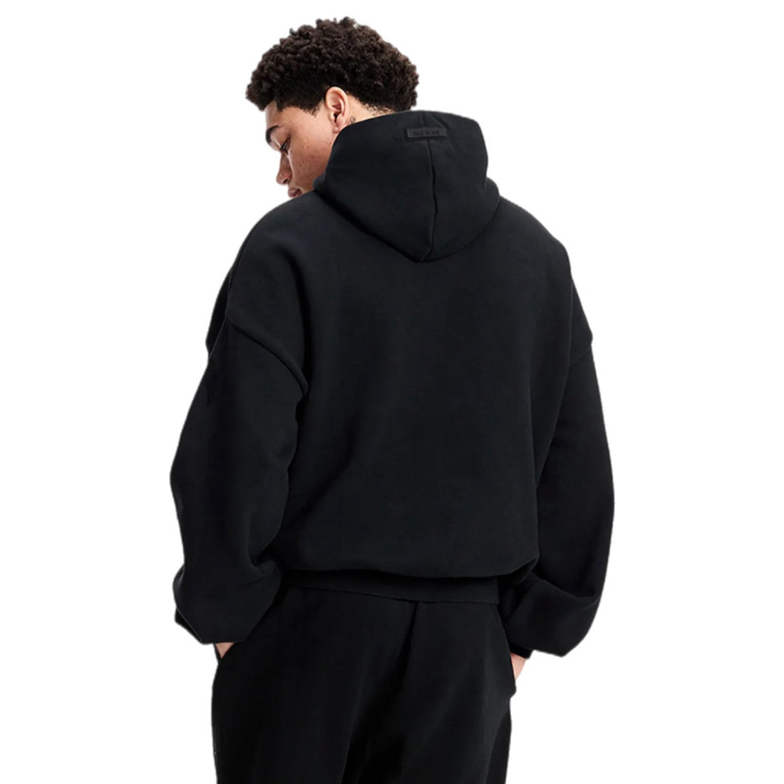 Fear Of God Essentials Arch Logo Hoodie - Jet Black