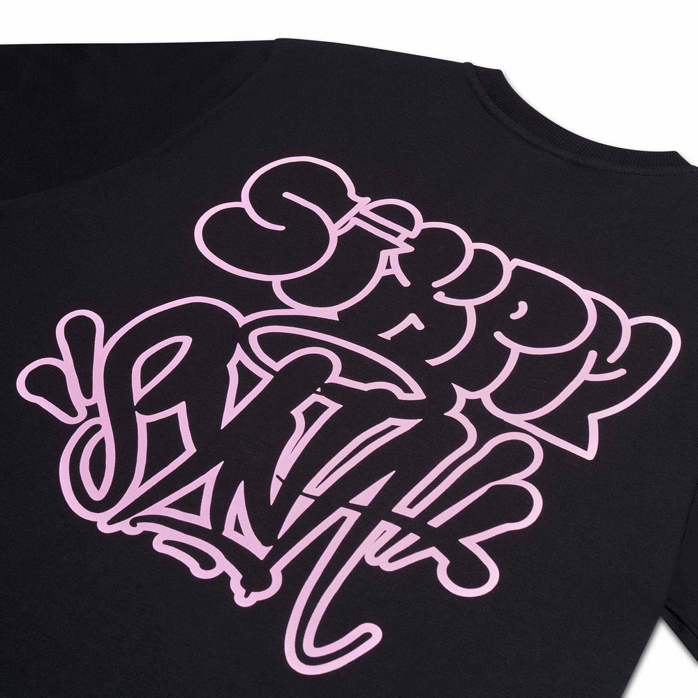 6PM x Syna World Link Up CRG T-shirt - Black/Pink