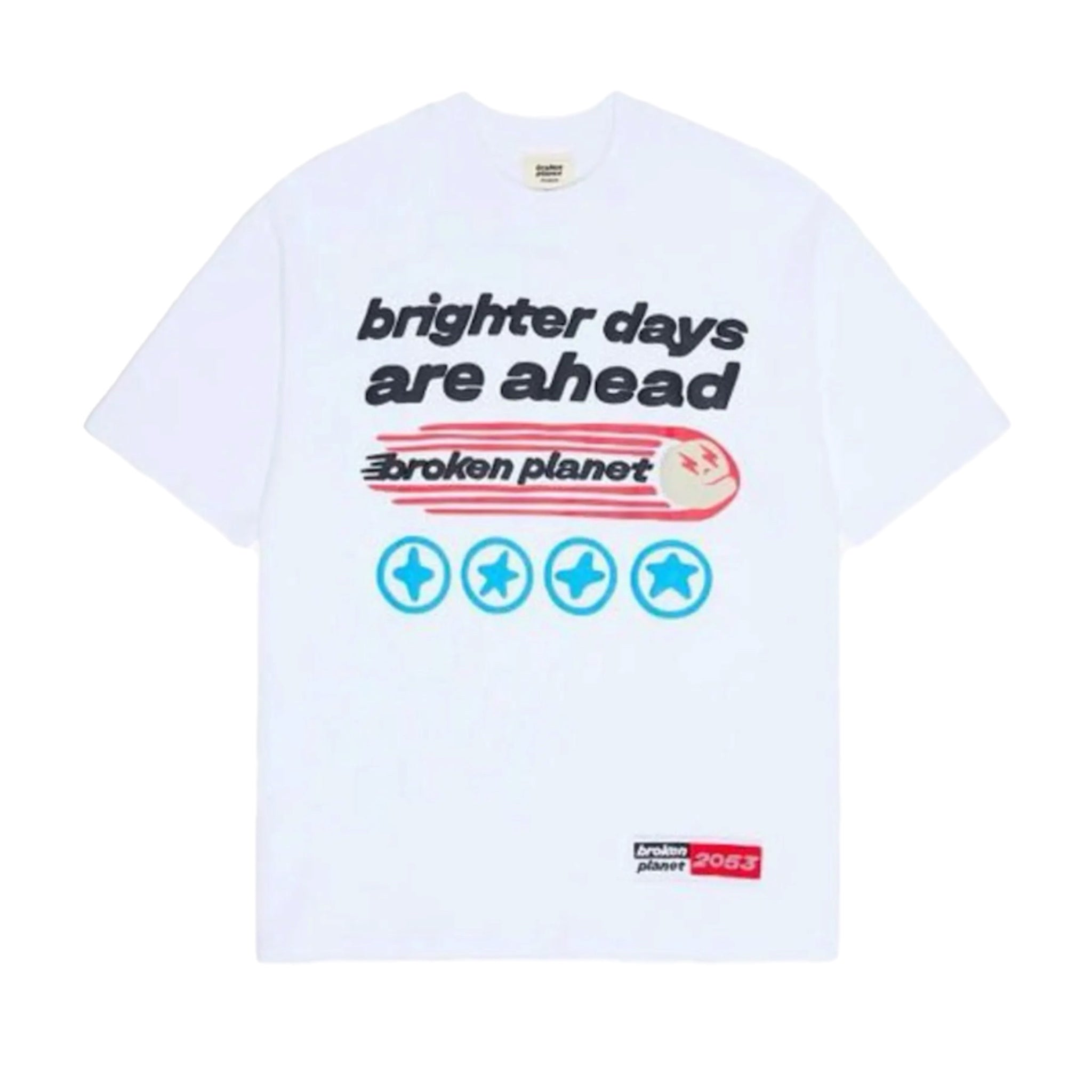 Broken Planet Brighter Days Ahead T-shirt - White