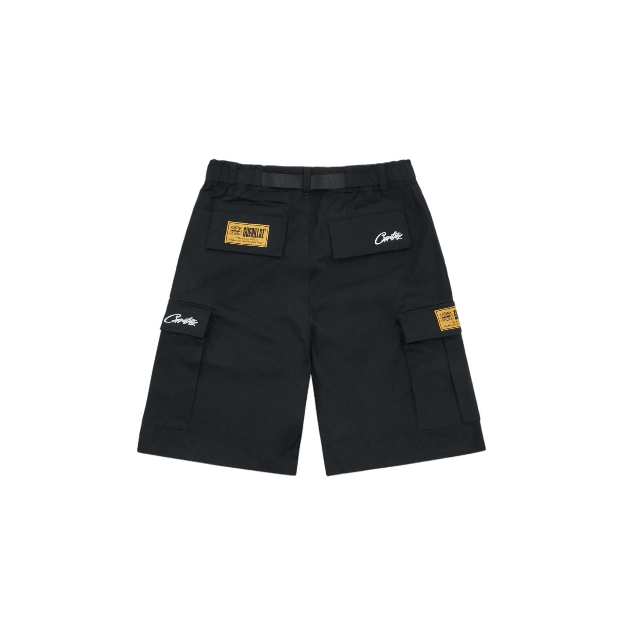 Corteiz Alcatraz Cargo Shorts - Black