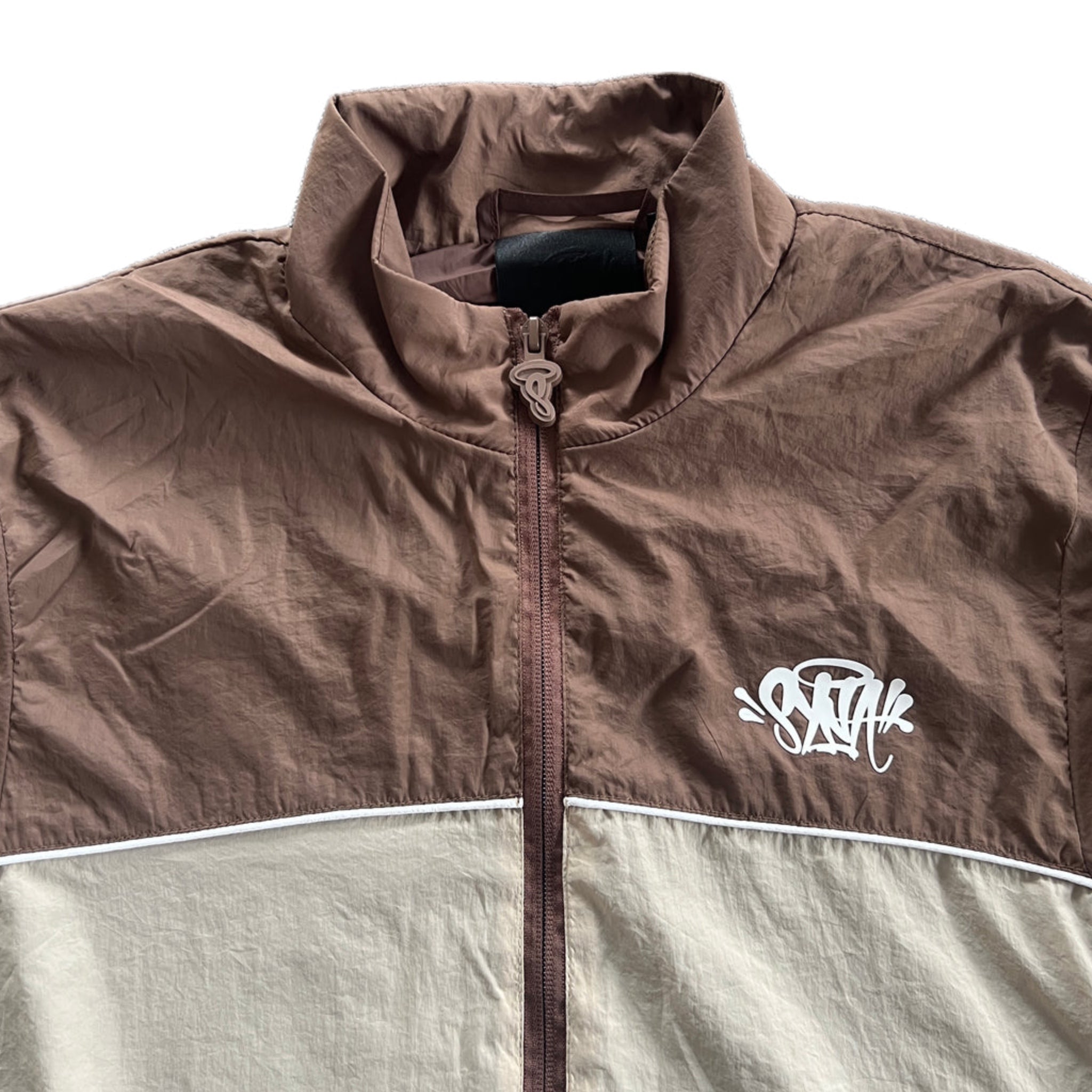Syna Logo Shell Tracksuit - Brown/Beige