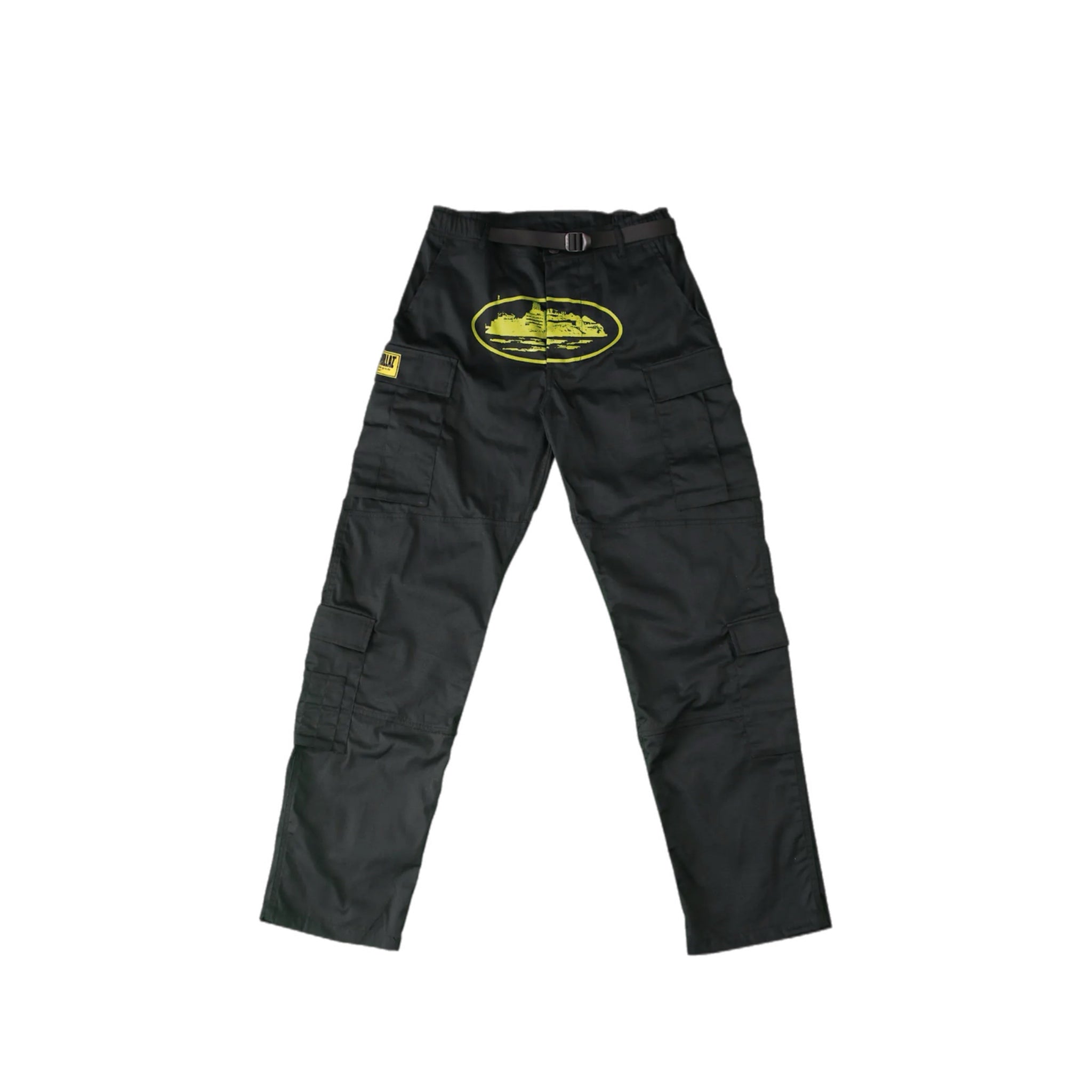 Corteiz Yella Guerillaz Cargo Pants - Black/Yellow