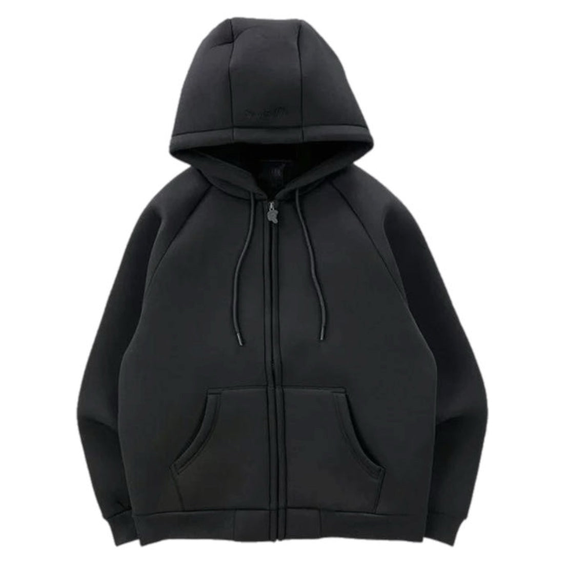 Syna World Neoprene Embossed Hoodie - Black