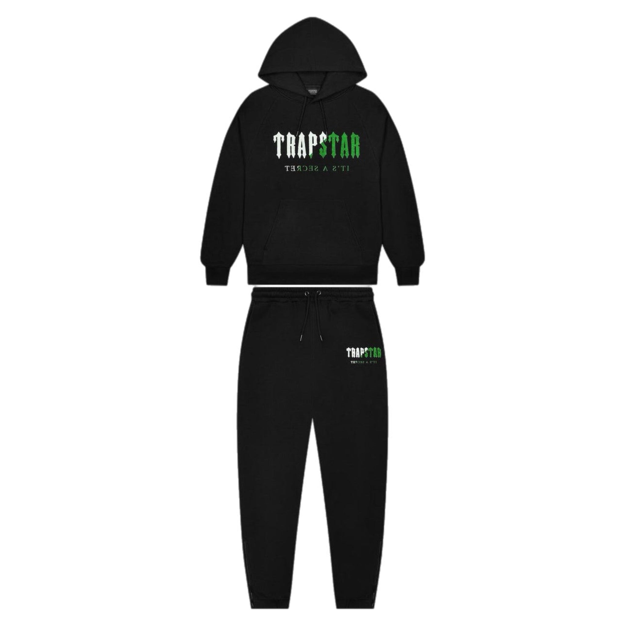 Trapstar Chenille Decoded Tracksuit - Black/Green