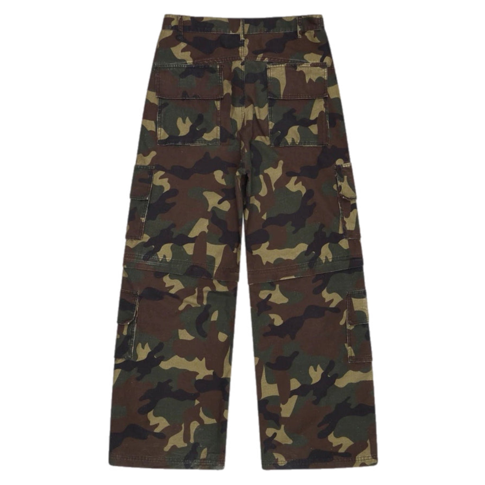 Broken Planet 2-In-1 Camo Cargo Pants/Shorts - Camo Green
