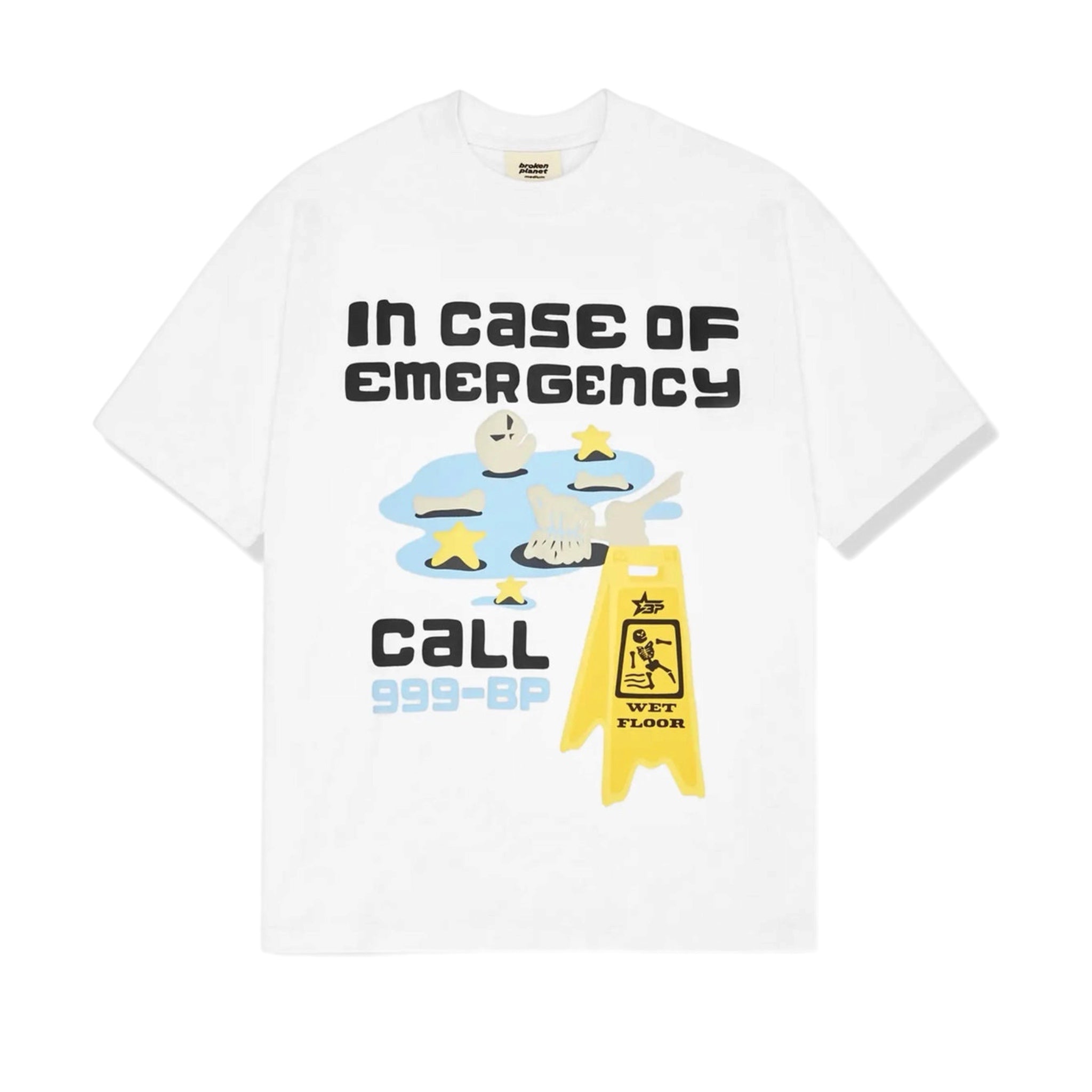 Broken Planet In Case Of Emergency T-shirt - White