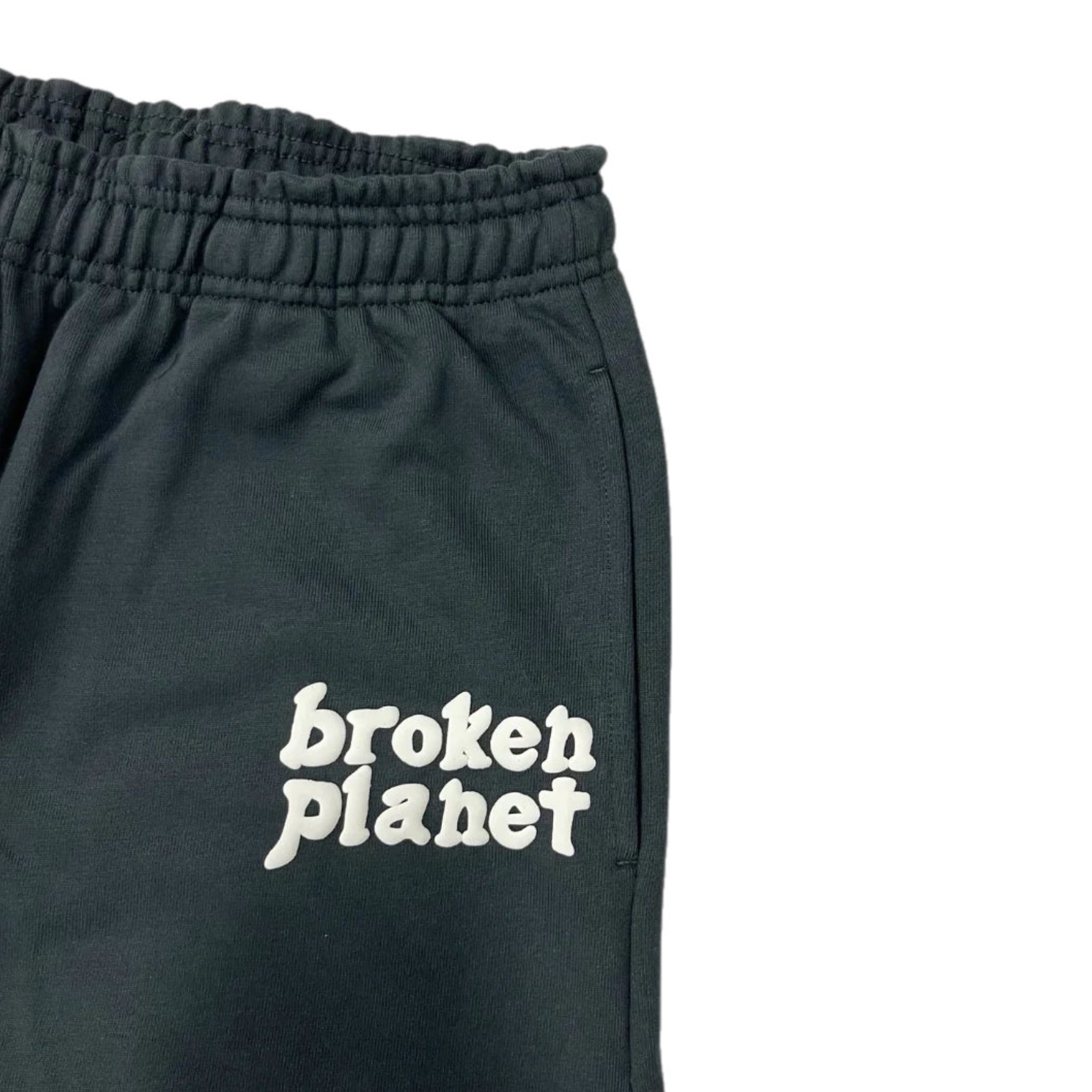 Broken Planet Basics Wide-Leg Sweatpants - Soot Black