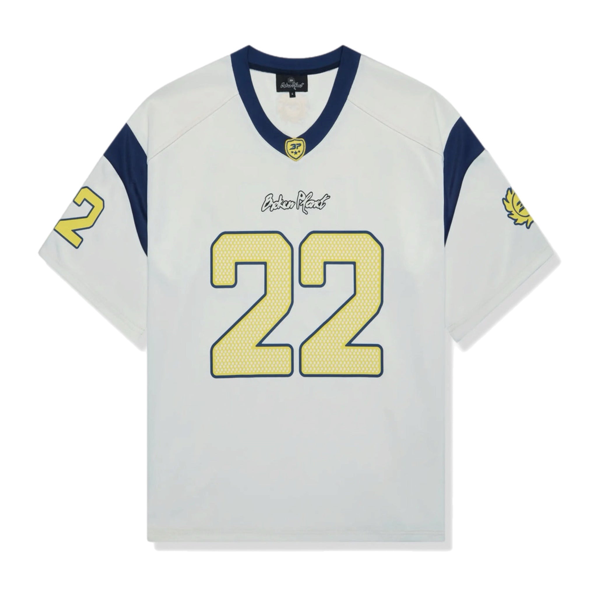 Broken Planet Football Jersey - White/Blue