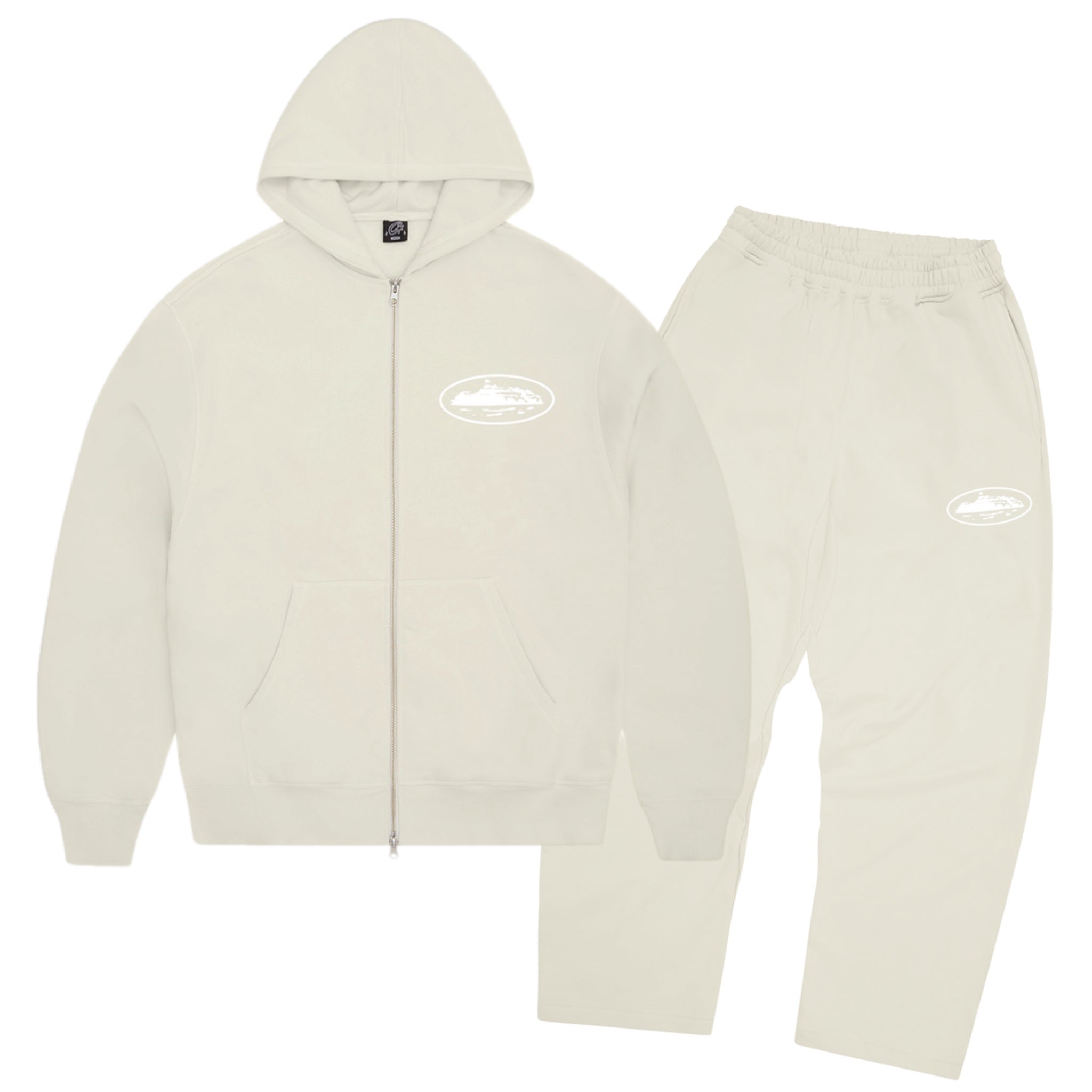 Corteiz island Puff Print Tracksuit - Off White