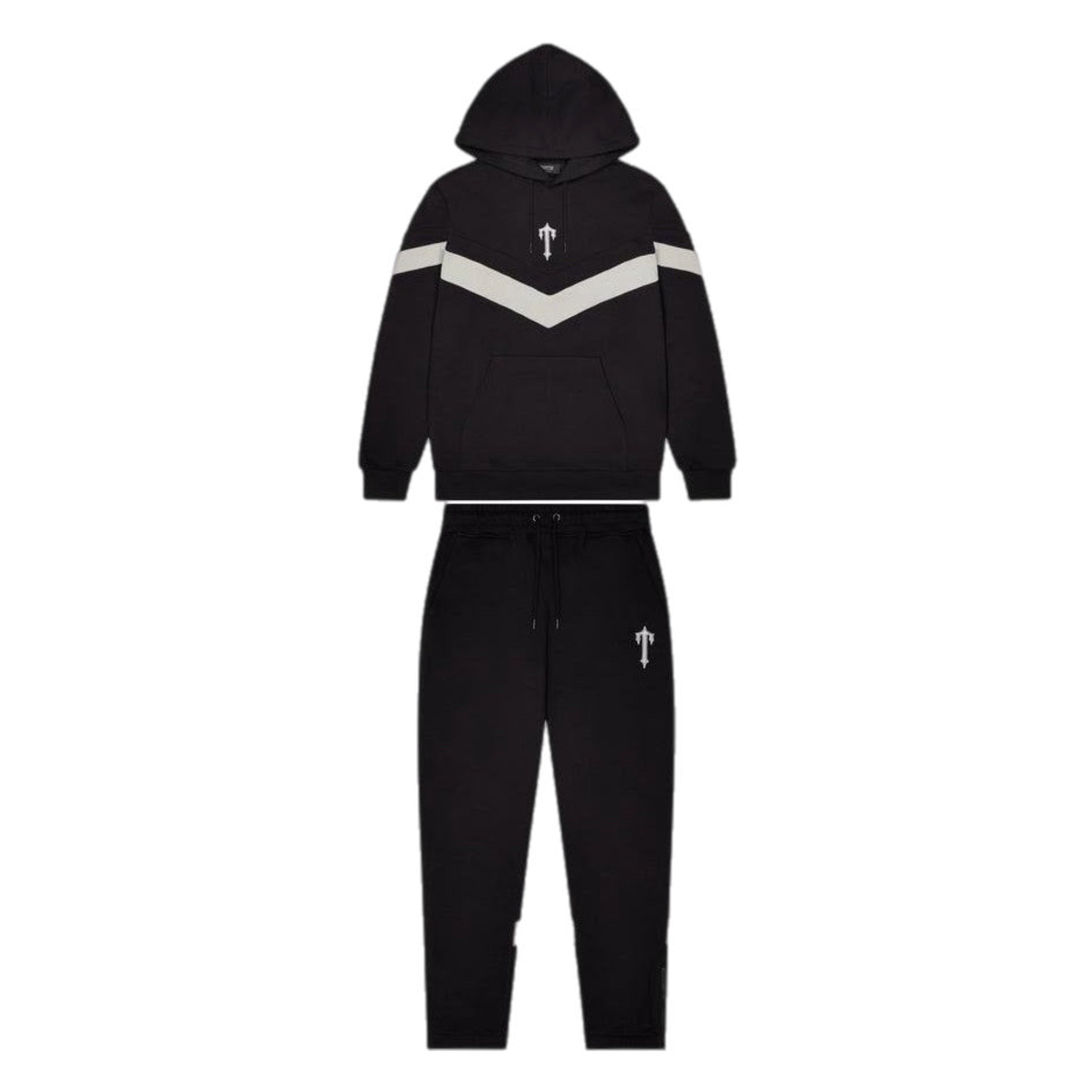 Trapstar V Stripe Tracksuit - Black/Grey