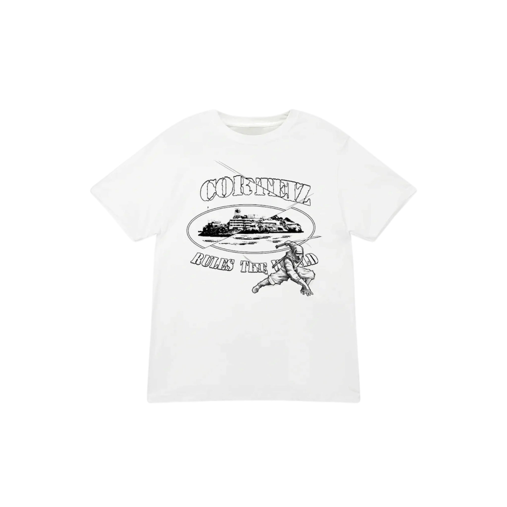 Corteiz Ninja Alcatraz T-shirt - White