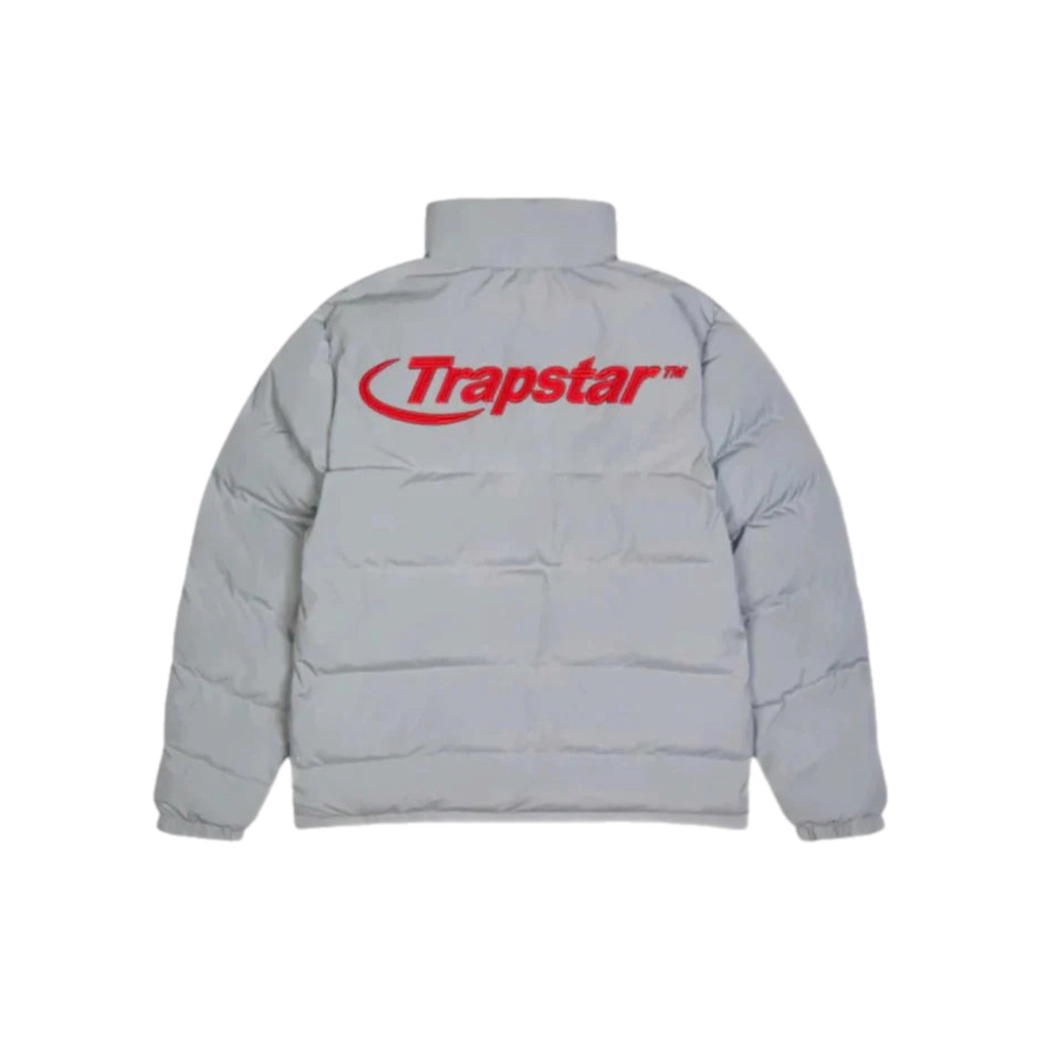 Trapstar Hyperdrive Puffer Jacket - Grey/Red