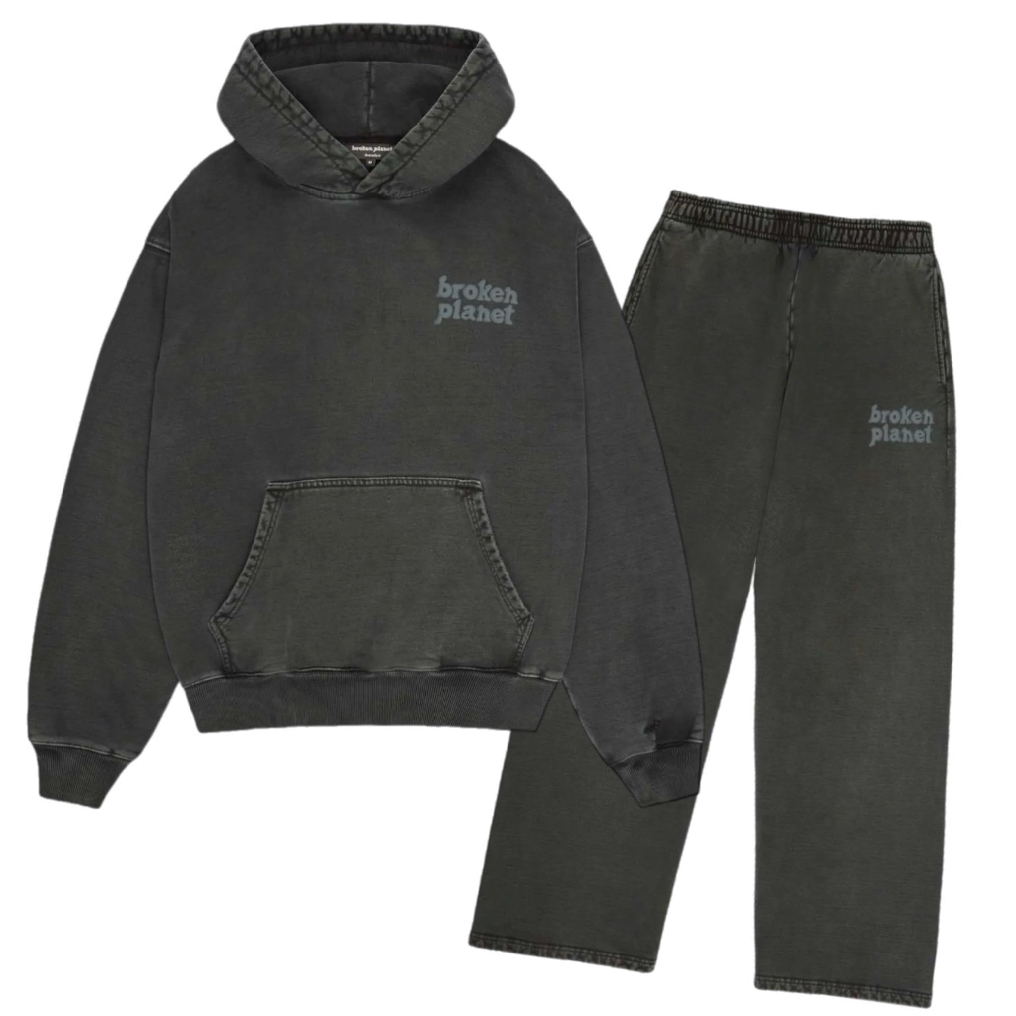 Broken Planet Basics Tracksuit - Washed Black