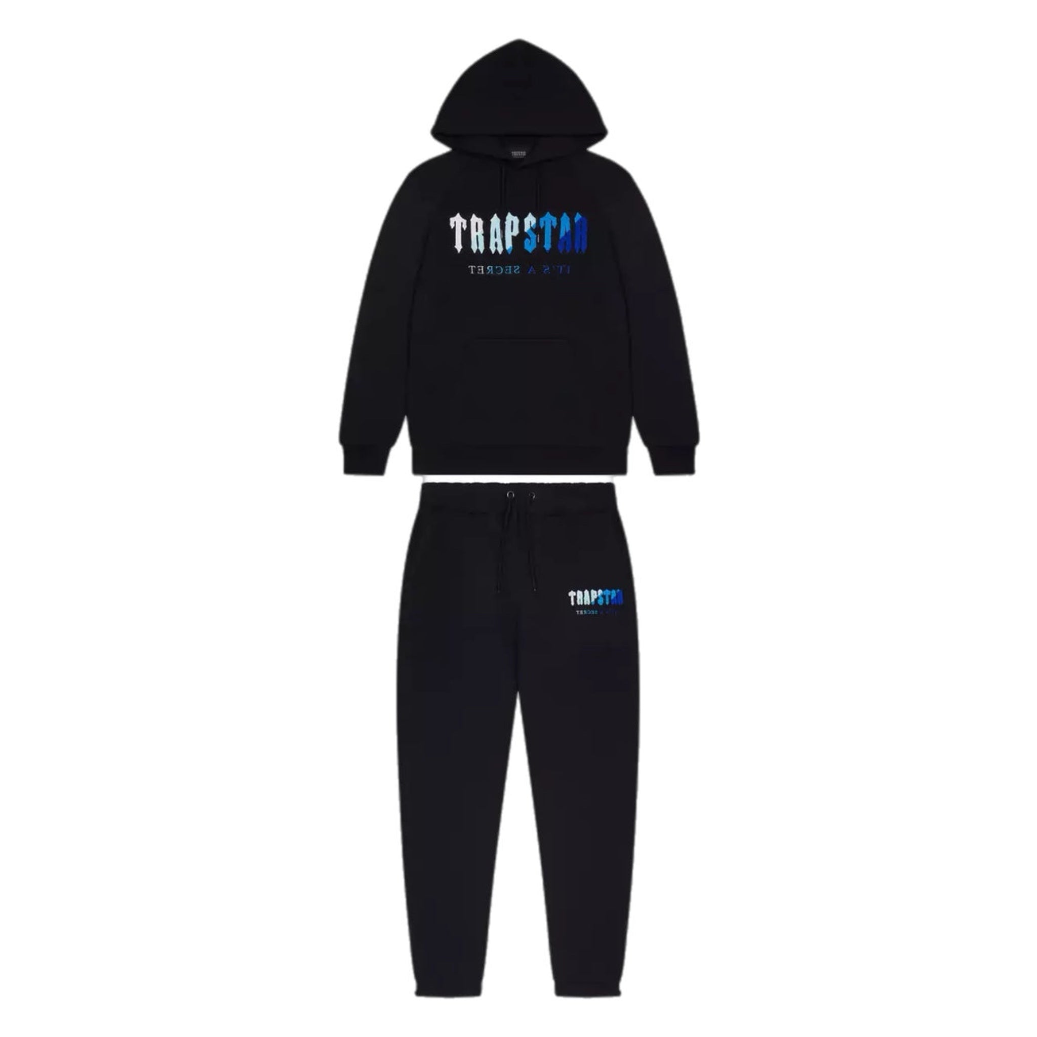 Trapstar Chenille Decoded Tracksuit - Black/Blue