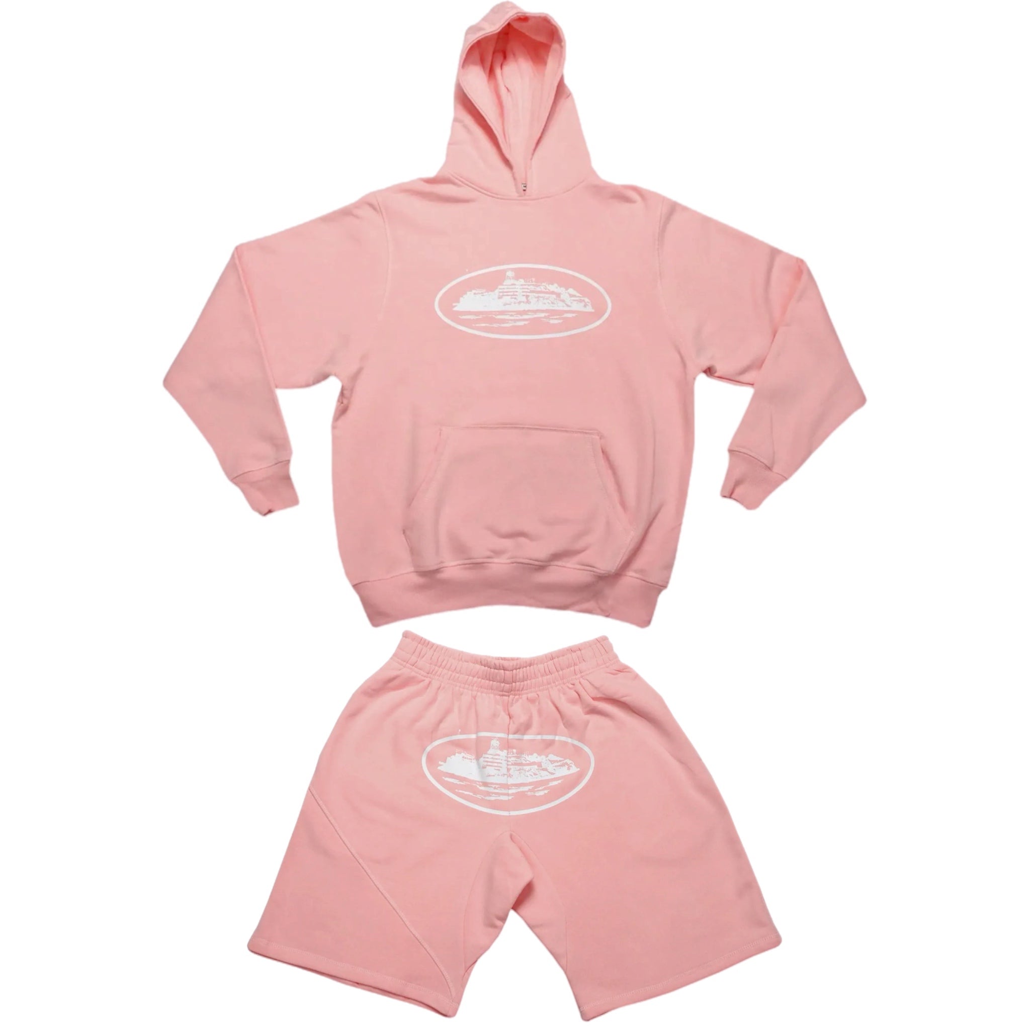 Corteiz Alcatraz Short Set/Tracksuit - Pink