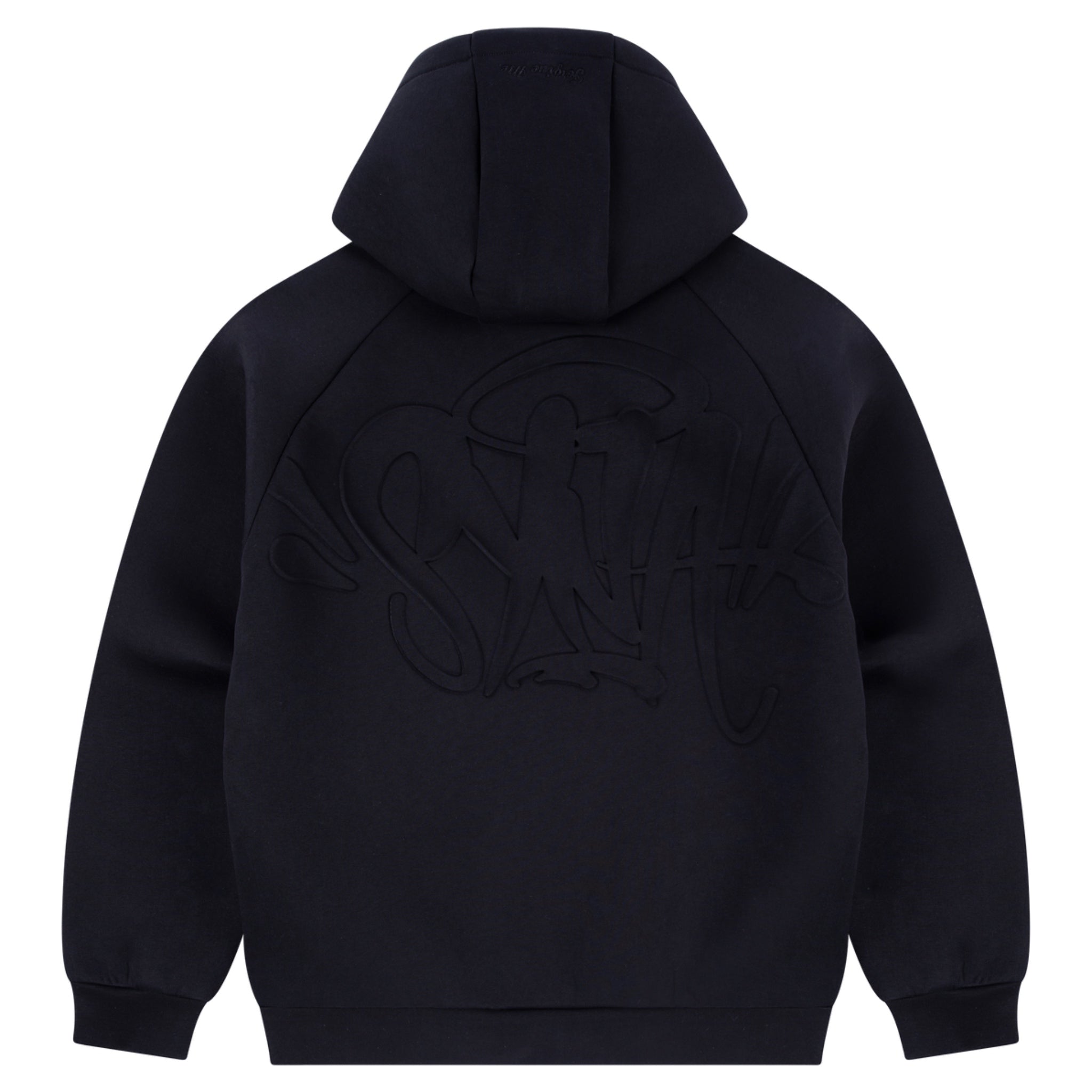 Syna World Neoprene Embossed Hoodie - Black