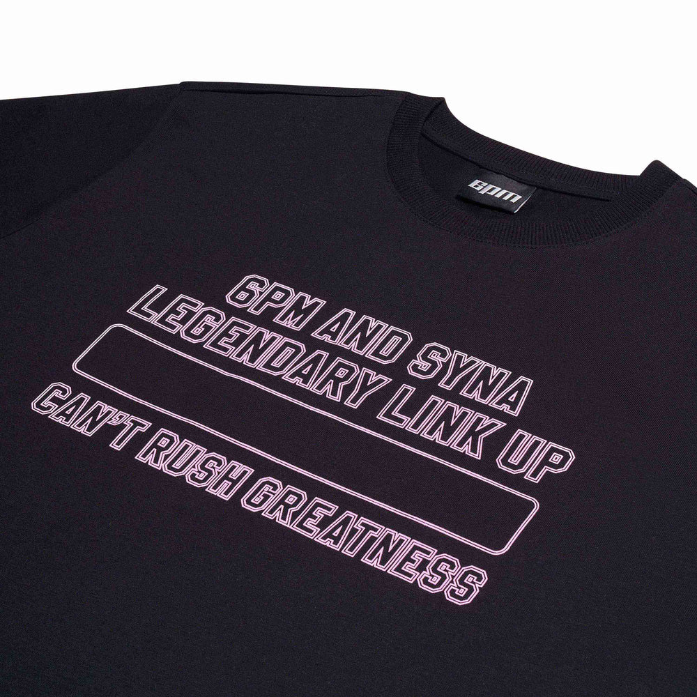 6PM x Syna World Link Up CRG T-shirt - Black/Pink