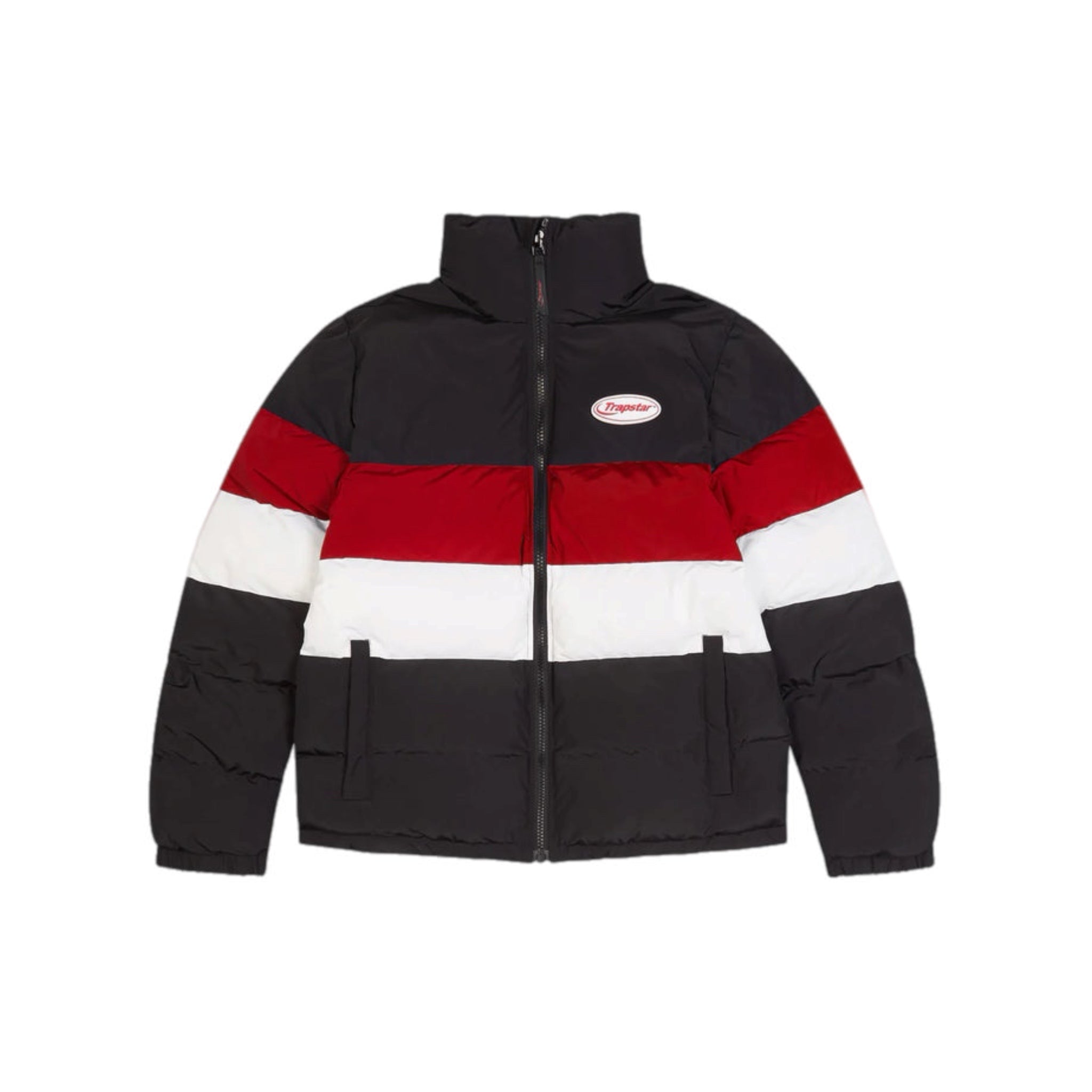 Trapstar Hyperdrive Puffer Jacket - Black/Red/White