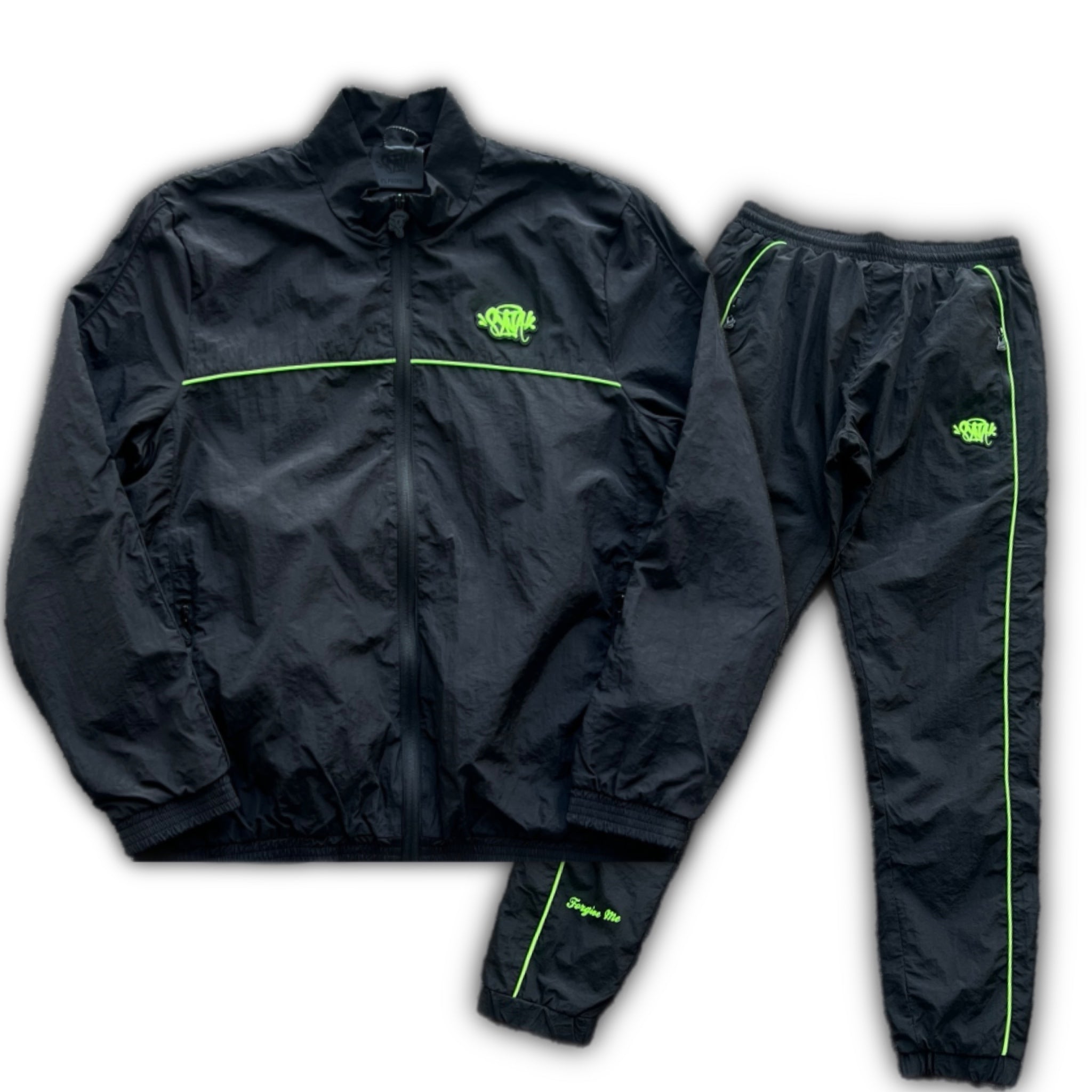 Syna Shell Tracksuit - Black/Green