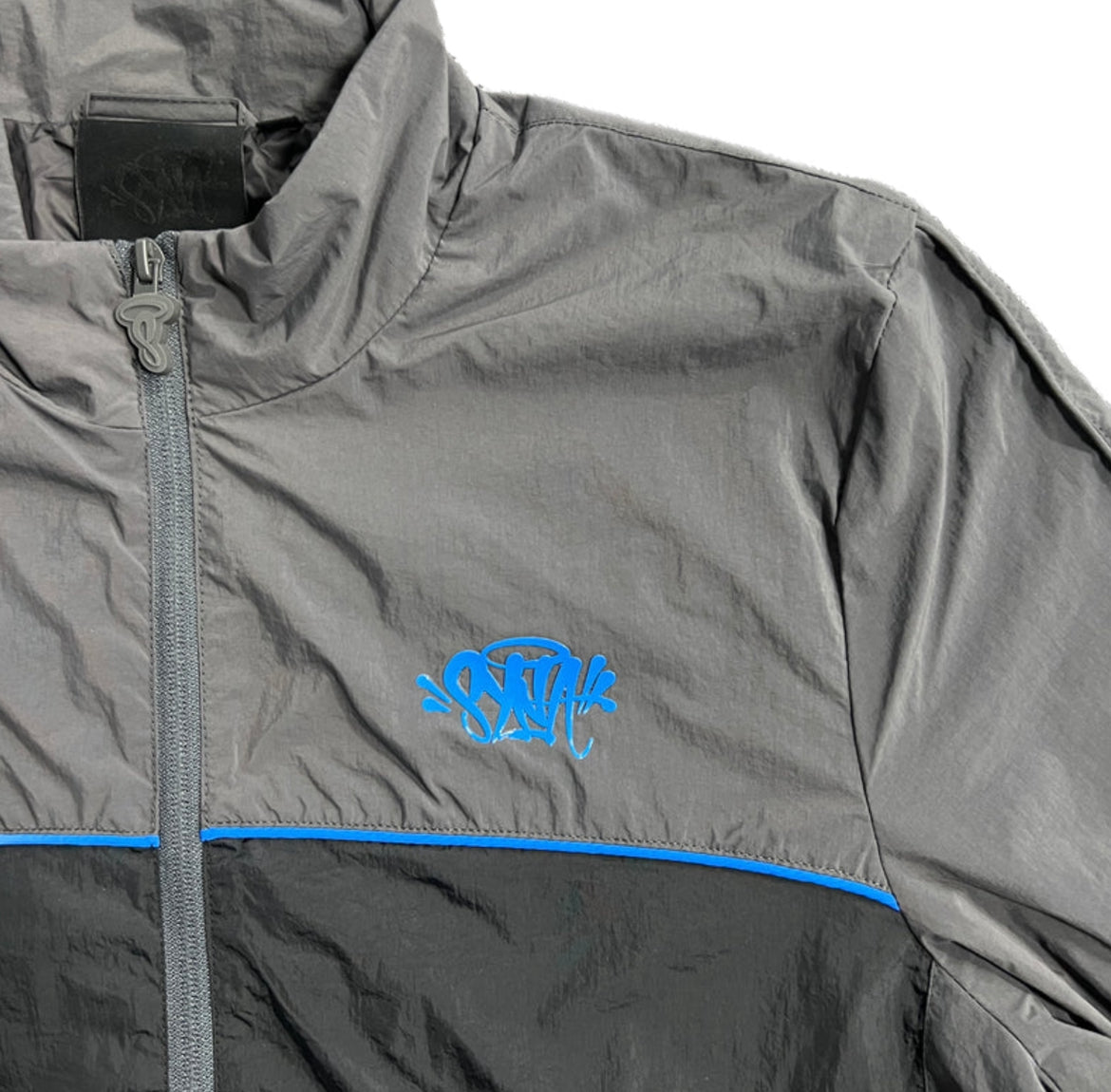 Syna Logo Shell Tracksuit - Grey/Blue