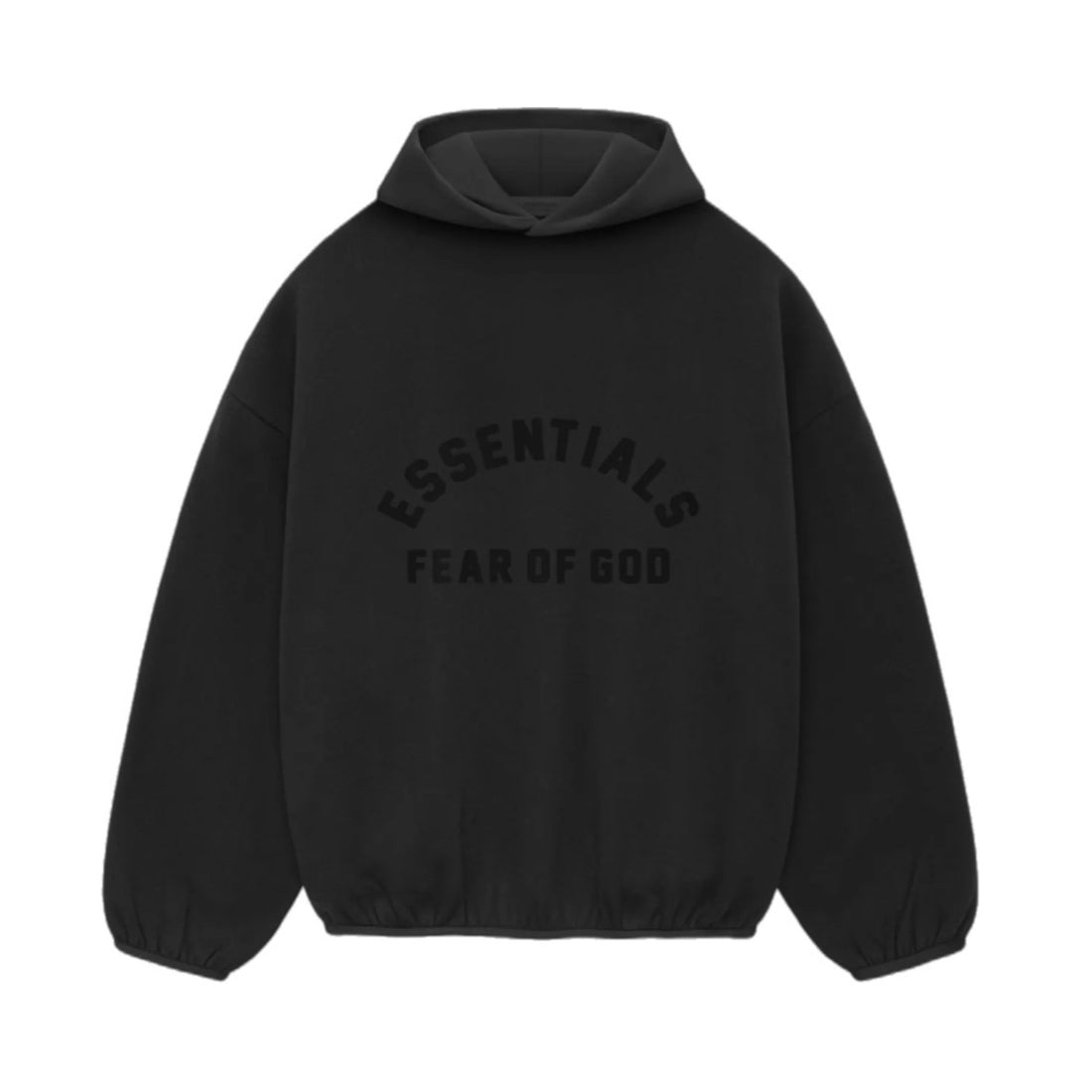 Fear Of God Essentials Nylon Fleece Hoodie - Jet Black