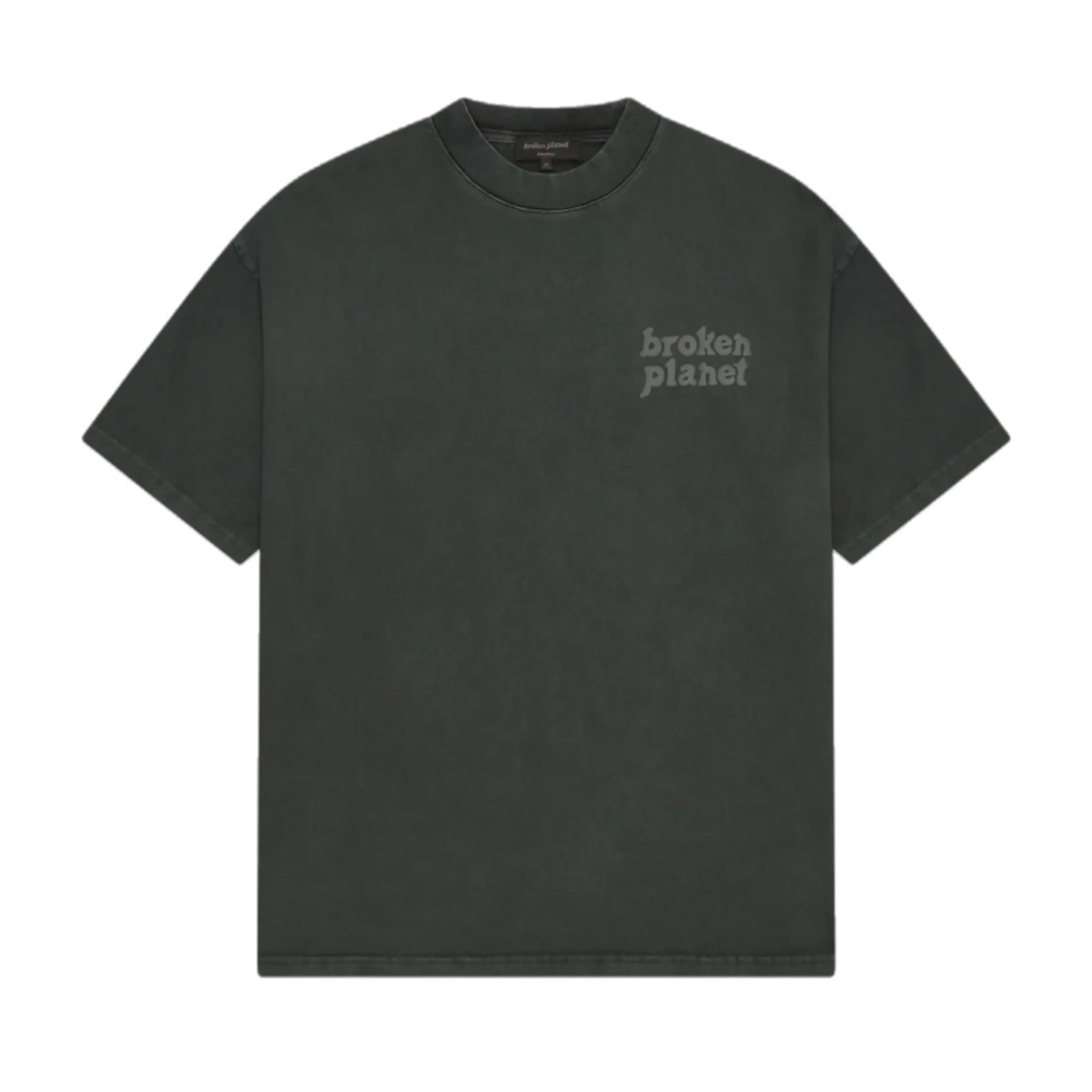 Broken Planet Basics T-shirt - Washed Soot Black