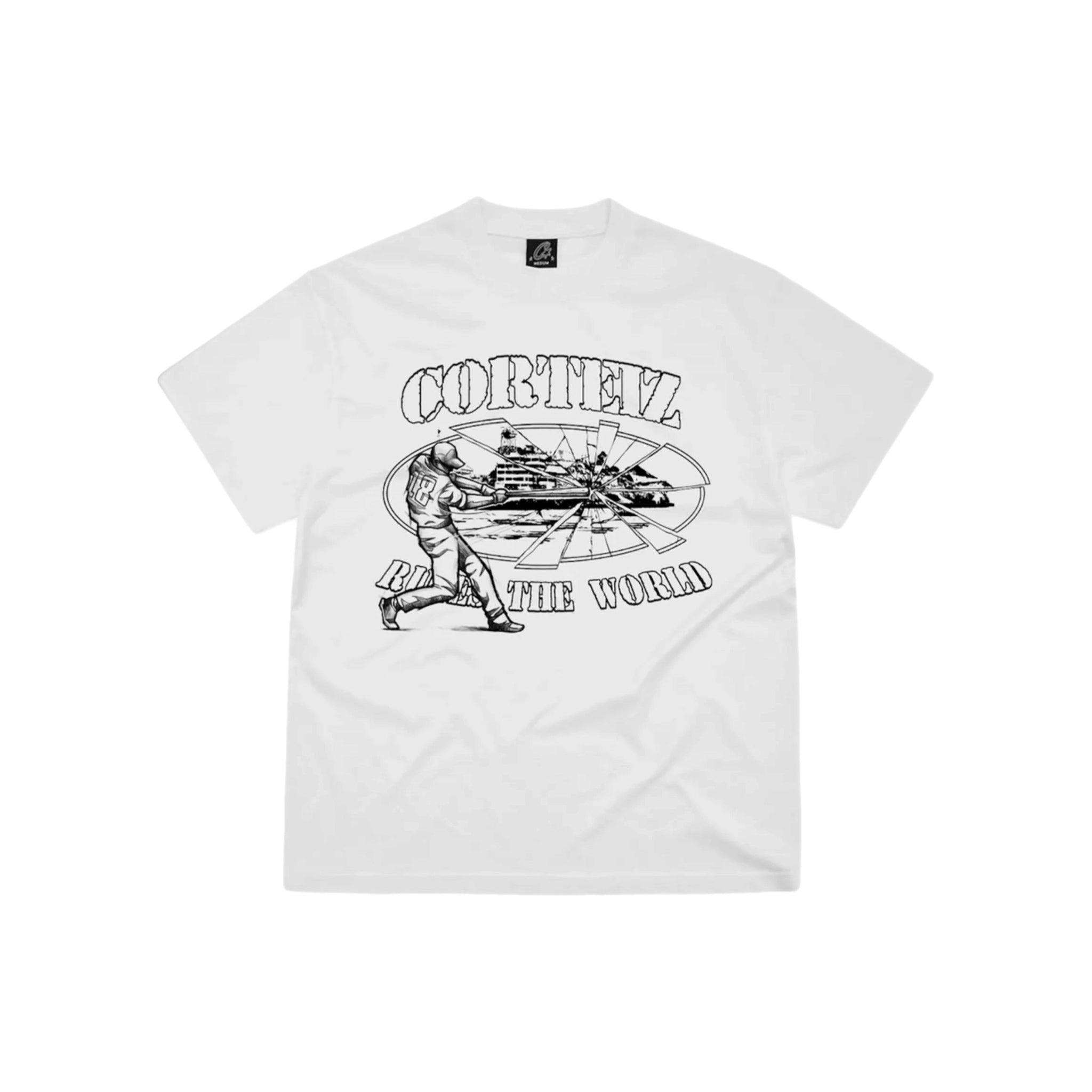Corteiz Baseball Alcatraz T-shirt - White