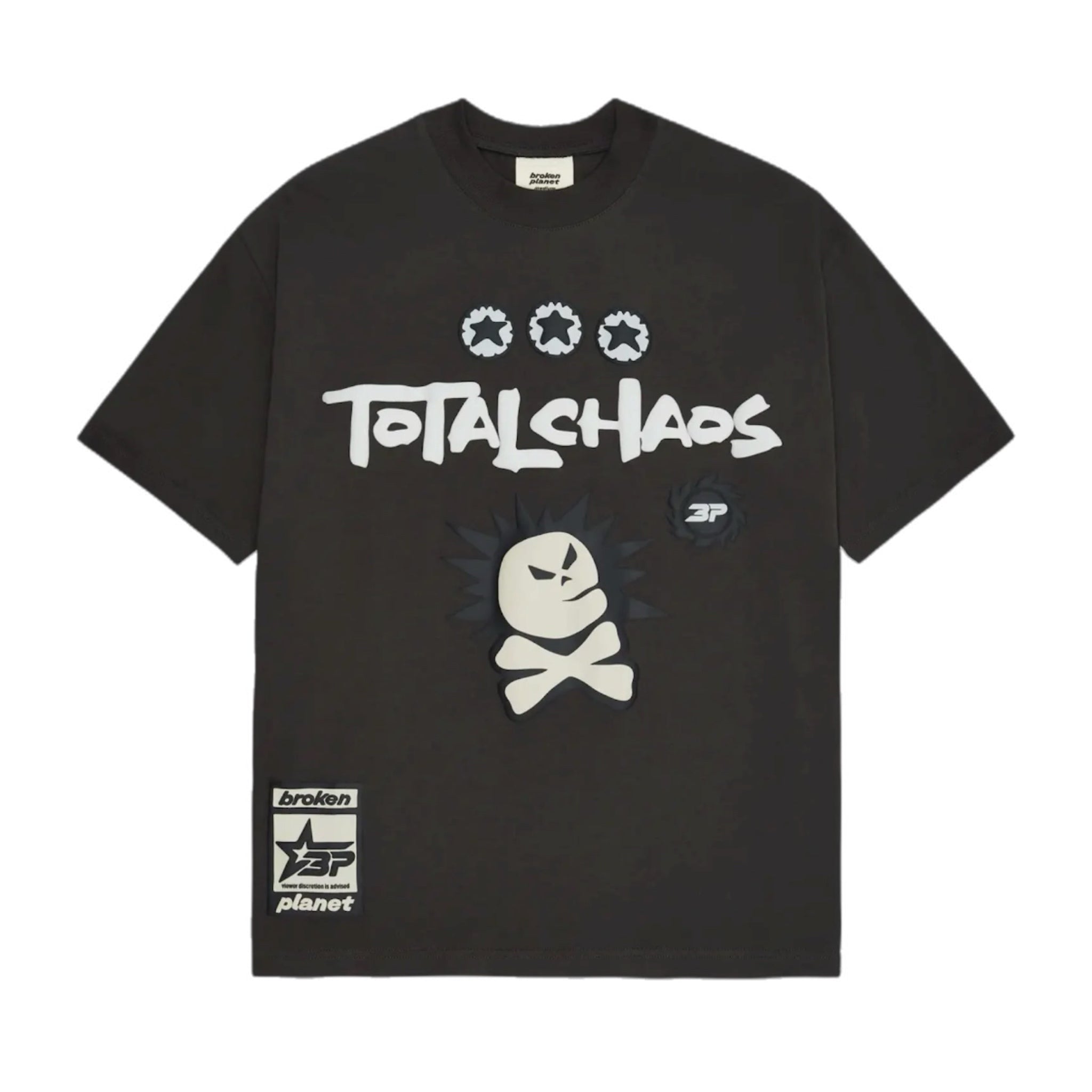 Broken Planet Total Chaos T-shirt - Soot Black