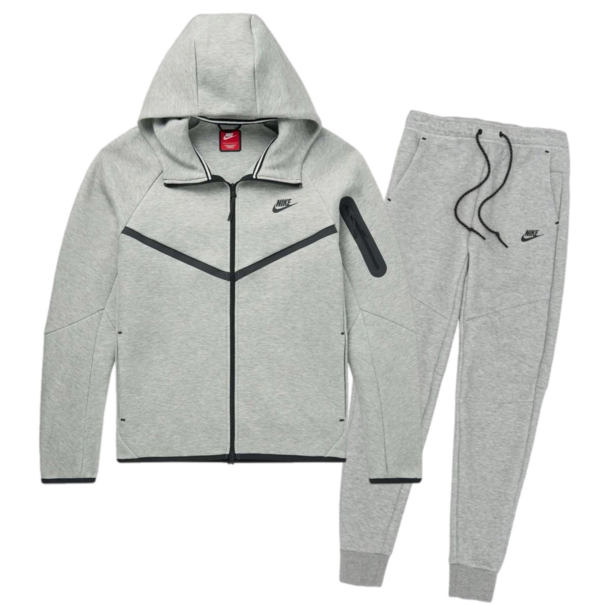 Nike Tech Fleece Tracksuit - Heather Grey