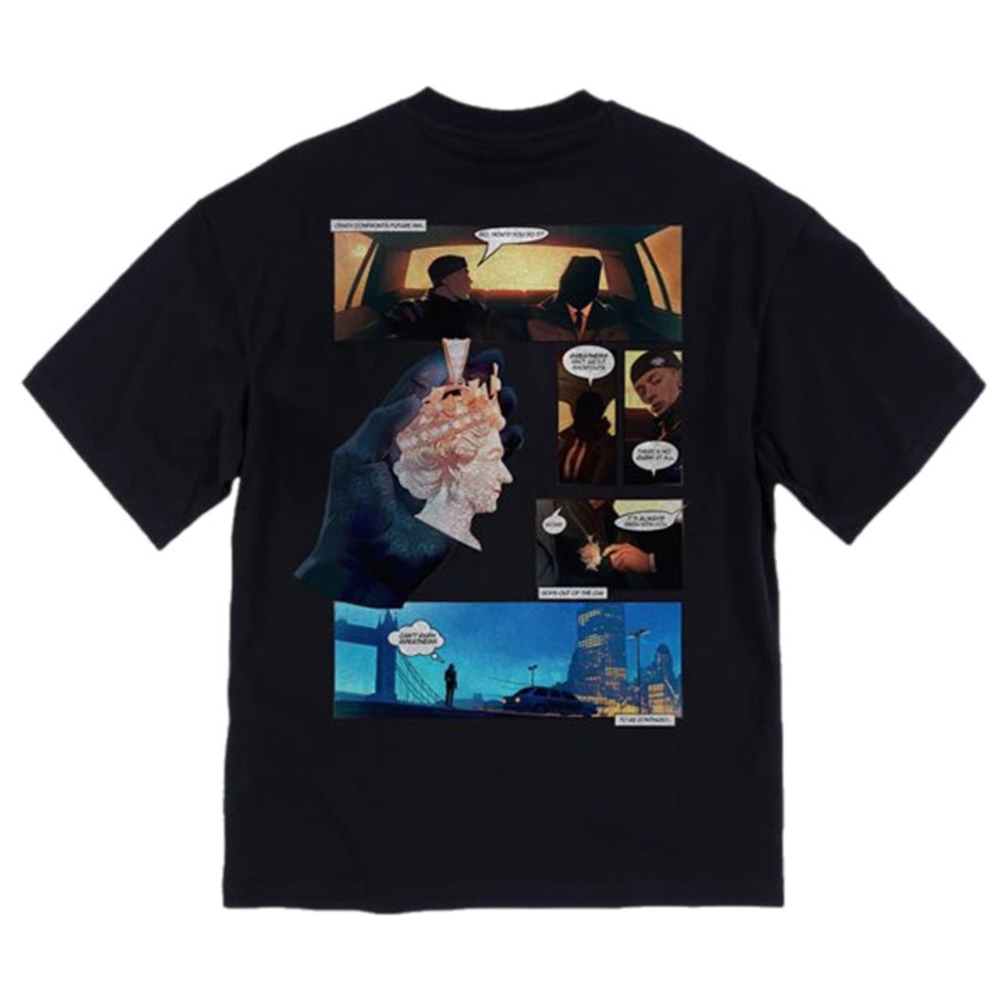 Syna World CRG Comic Strip T-shirt - Black