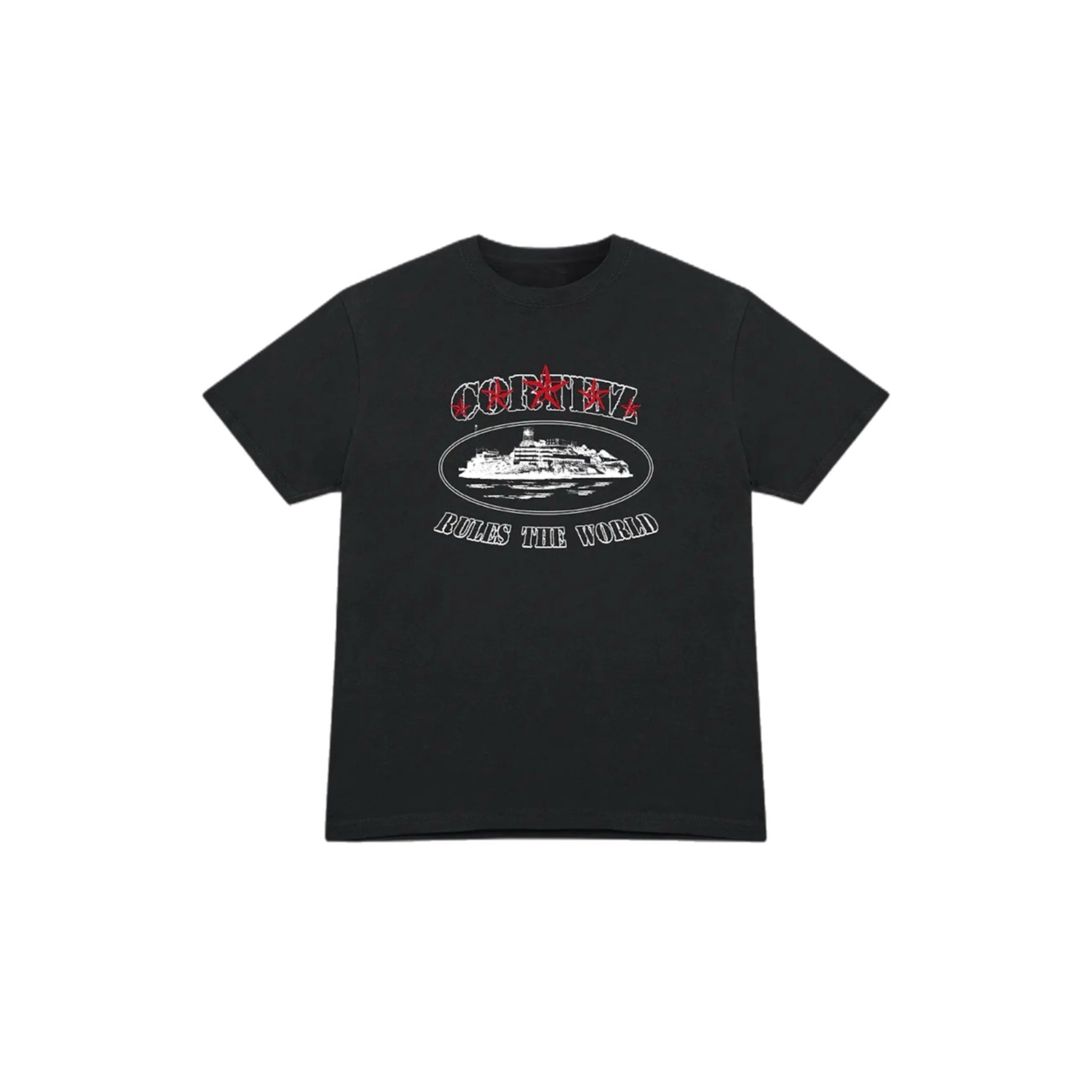 Corteiz 5 Starz Alcatraz T-shirt - Black