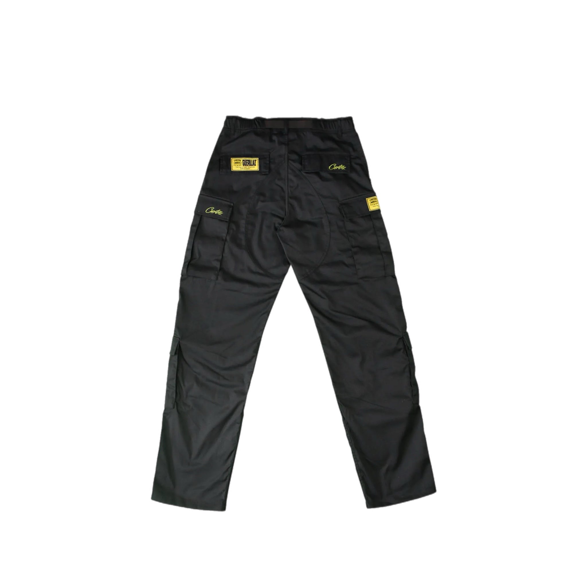 Corteiz Yella Guerillaz Cargo Pants - Black/Yellow