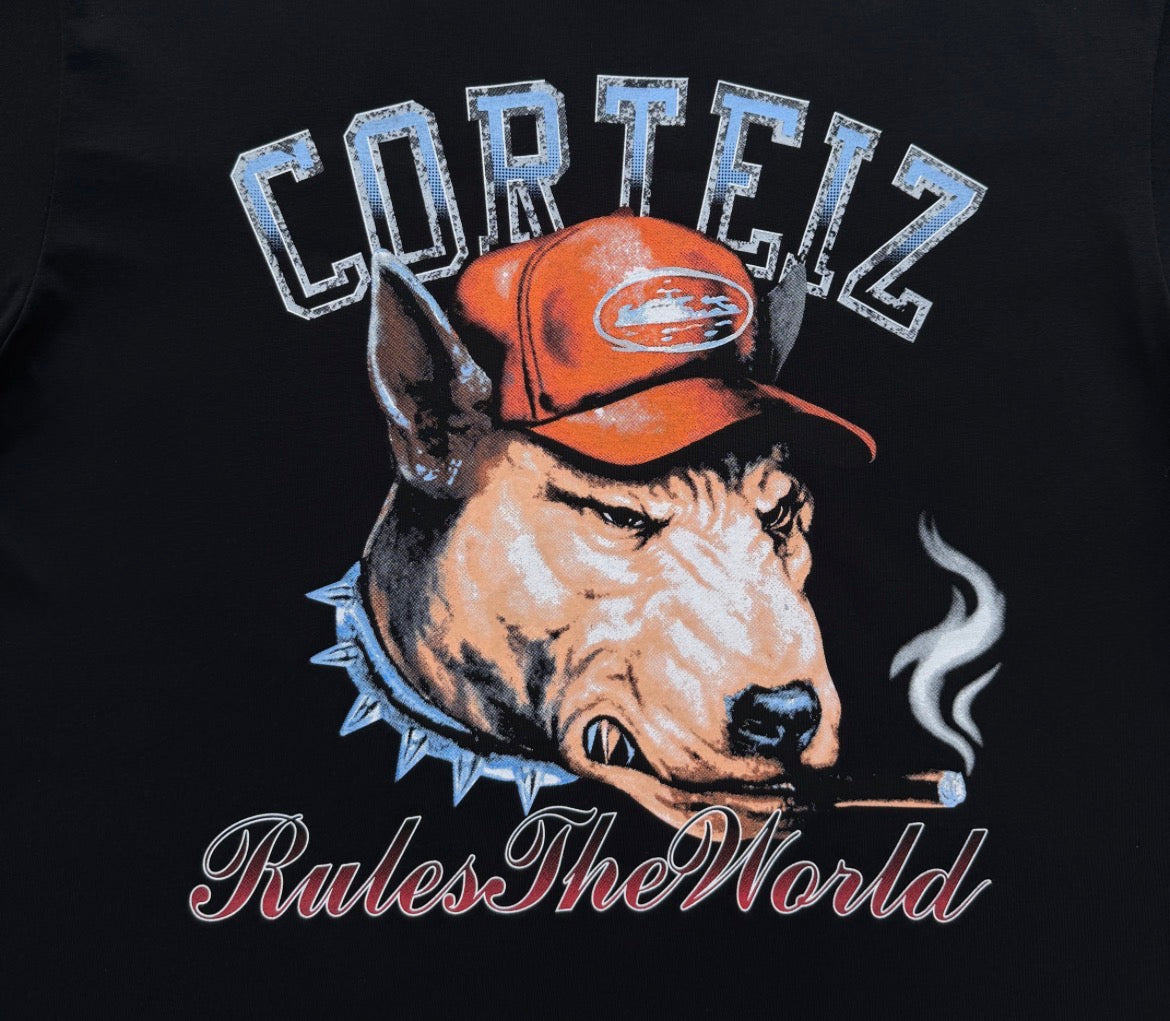 Corteiz Dog Pound T-shirt - Black