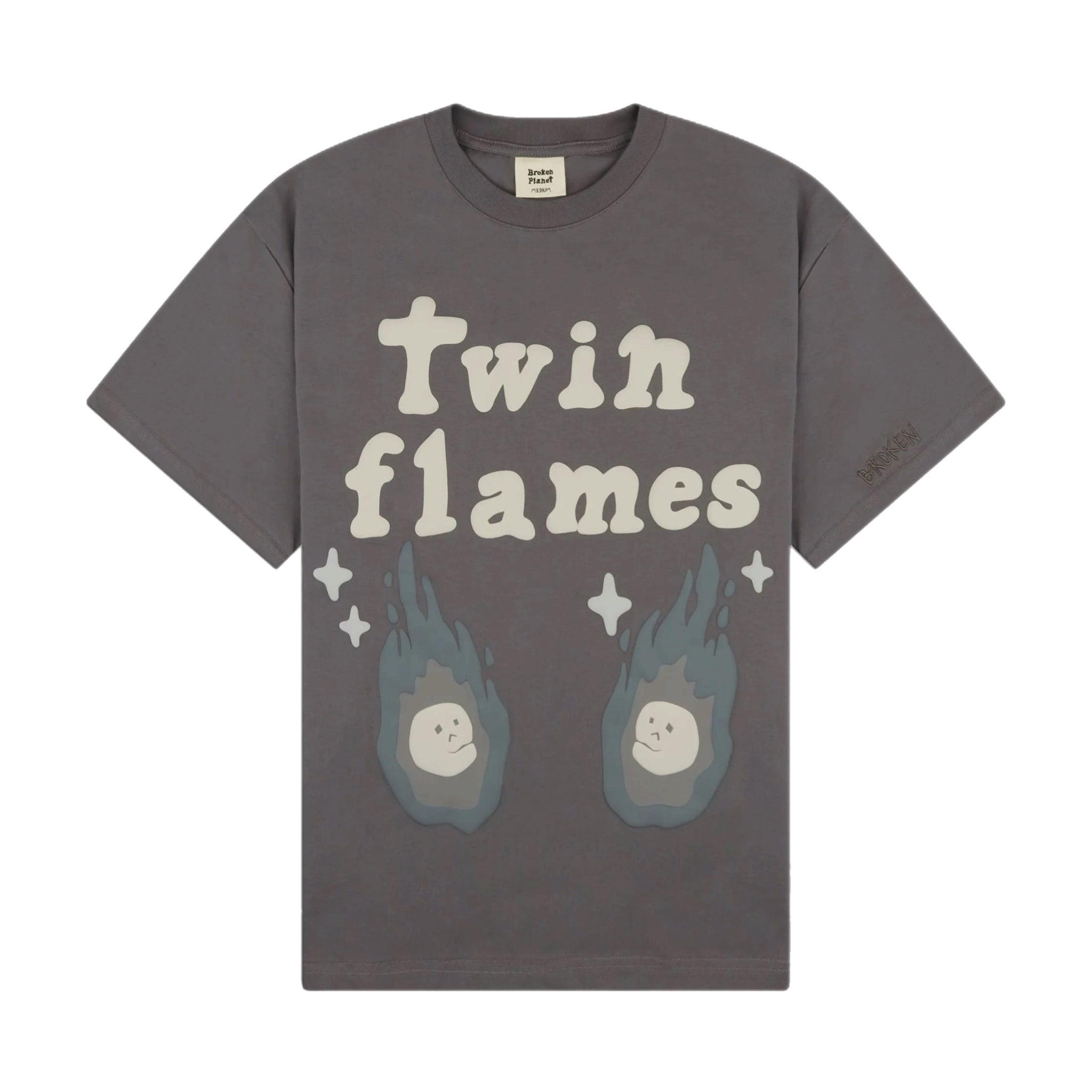 Broken Planet Twin Flames T-shirt - Grey