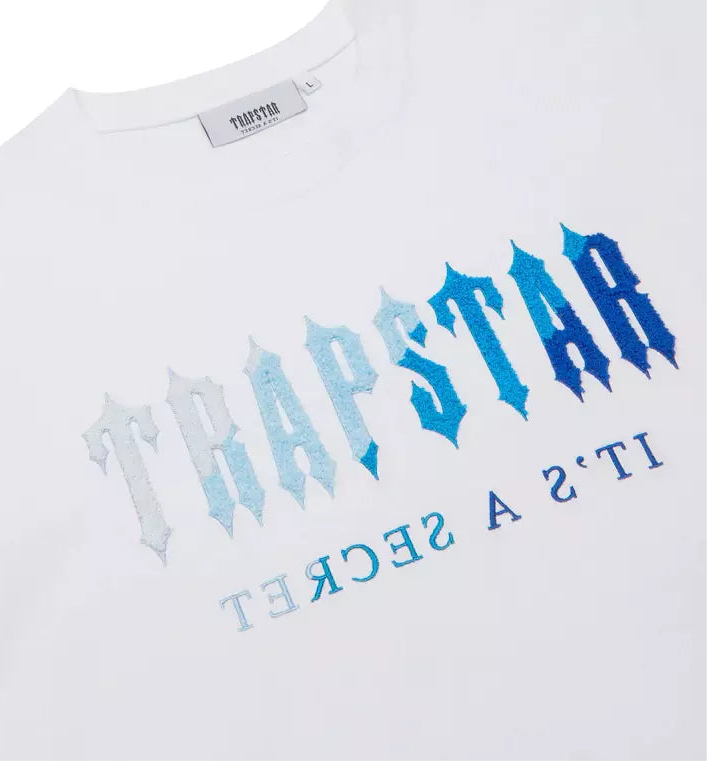 Trapstar Chenille Decoaded Short Set - White Ice