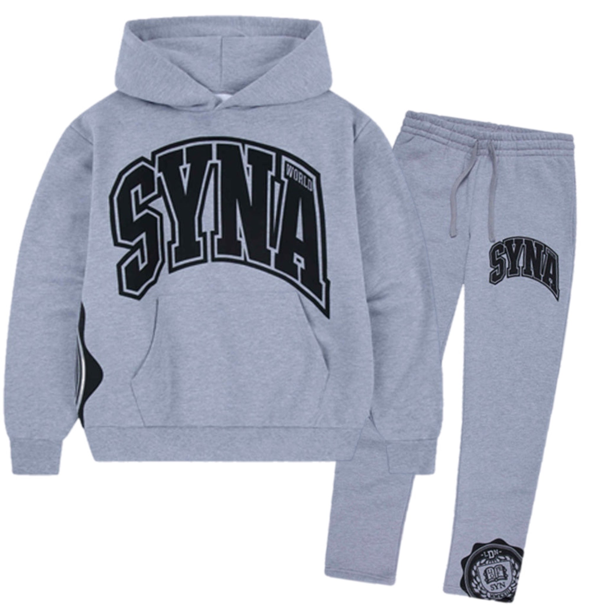 Syna World College Logo Tracksuit - Grey/Black