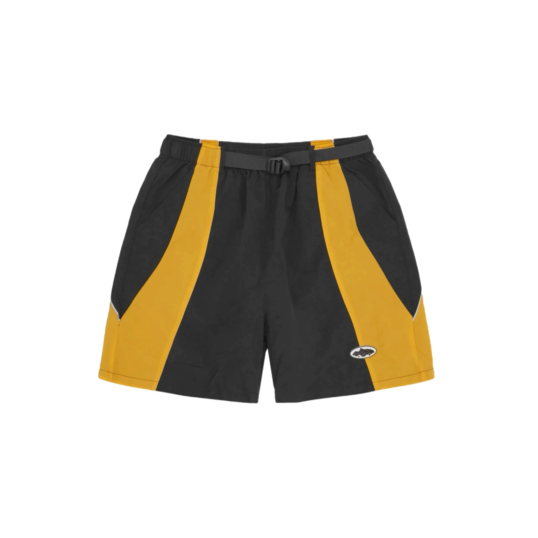 Corteiz Spring Shorts - Black/Yellow
