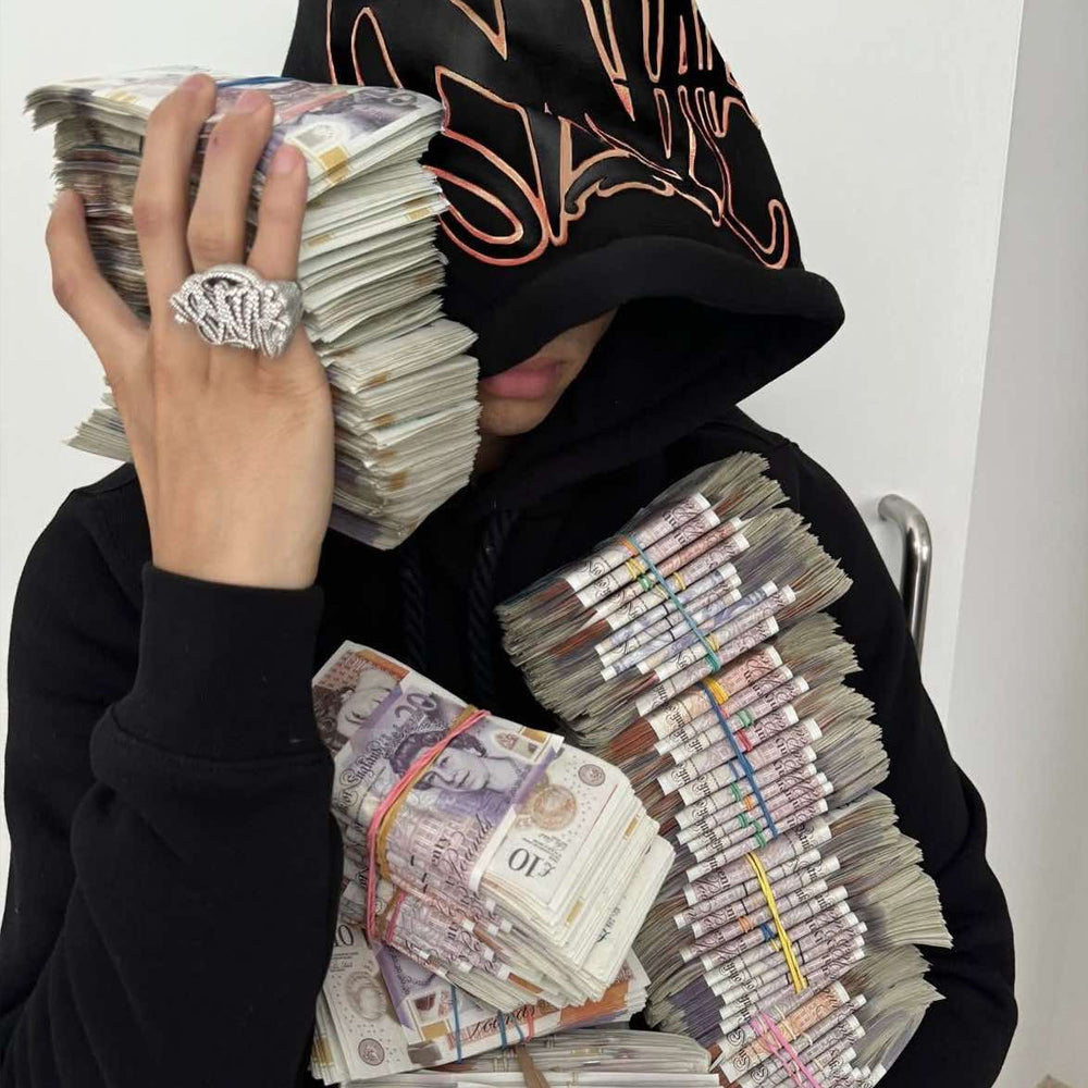 Syna World Logo Tracksuit - Black/Rose Gold