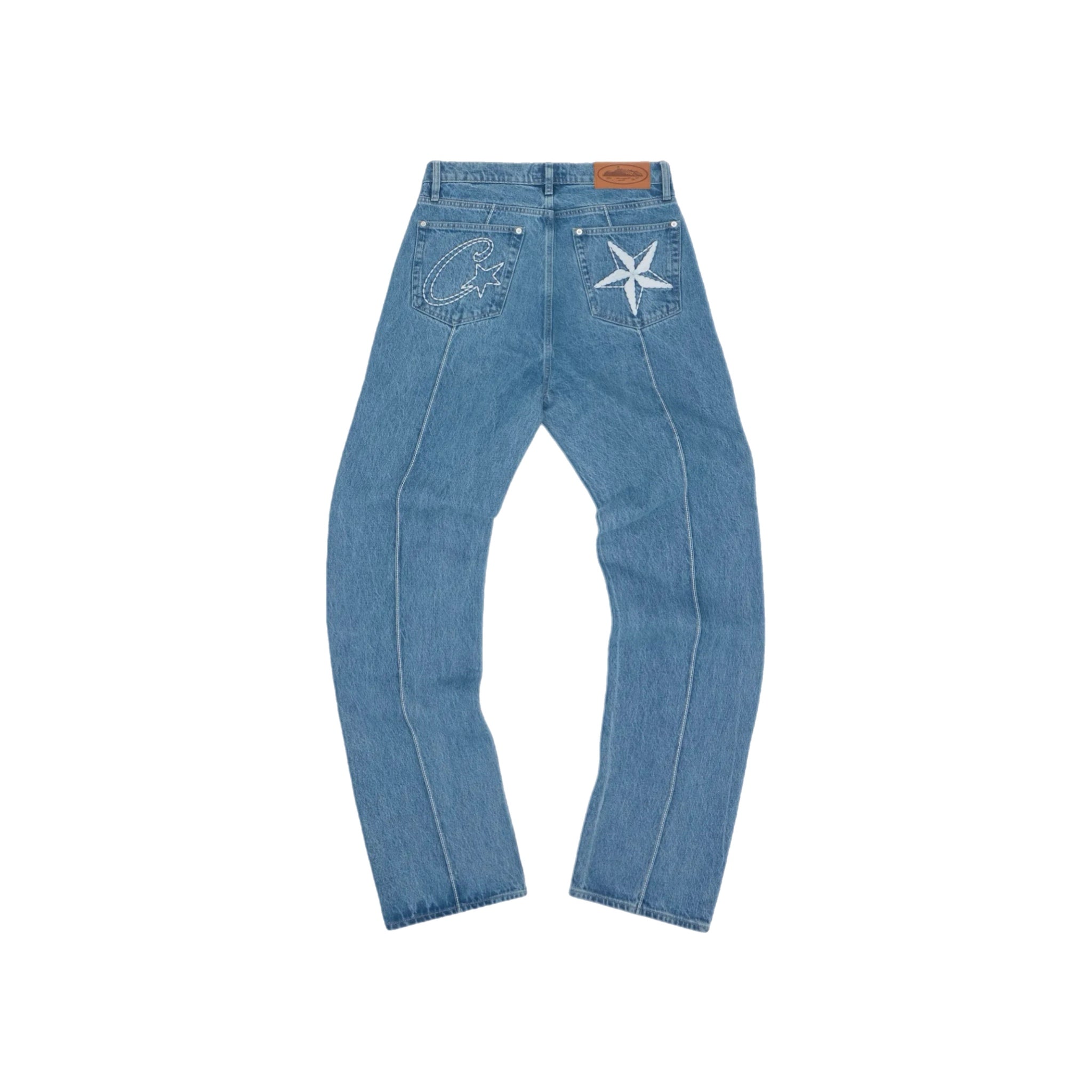 Corteiz C-Star Denim Jeans - Blue