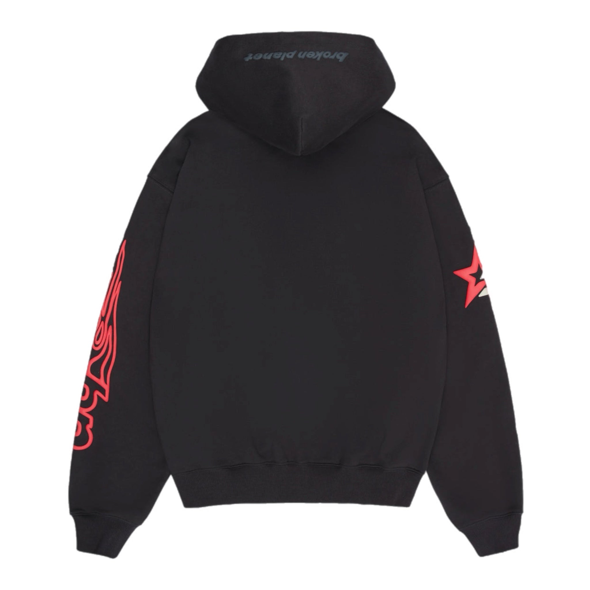 Broken Planet Performance Zip-Up Hoodie - Soot Black